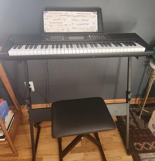 Donner 61 Key Keyboard Piano, Electric Piano Keyboard Kit with 249 Voices, 249 Rhythms - Includes Piano Stand, Stool, Microphone, Gift for Beginners (DEK-610S) customer photo 1