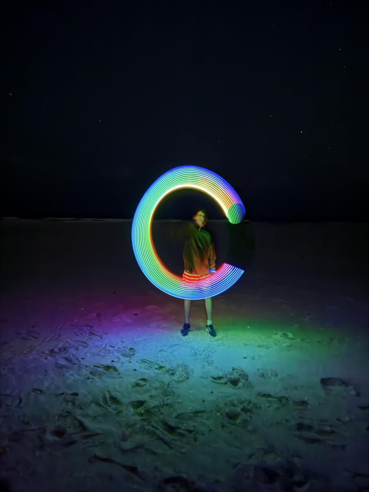 TOSY Flying Disc - 16 Million Colors RGB or 36 LEDs, Extremely Bright, Smart Modes, Camping Essentials for Teens/Kids/Adults/Men/Boys/Girls, Auto Light Up, Rechargeable, Waterproof, 175g customer photo 2
