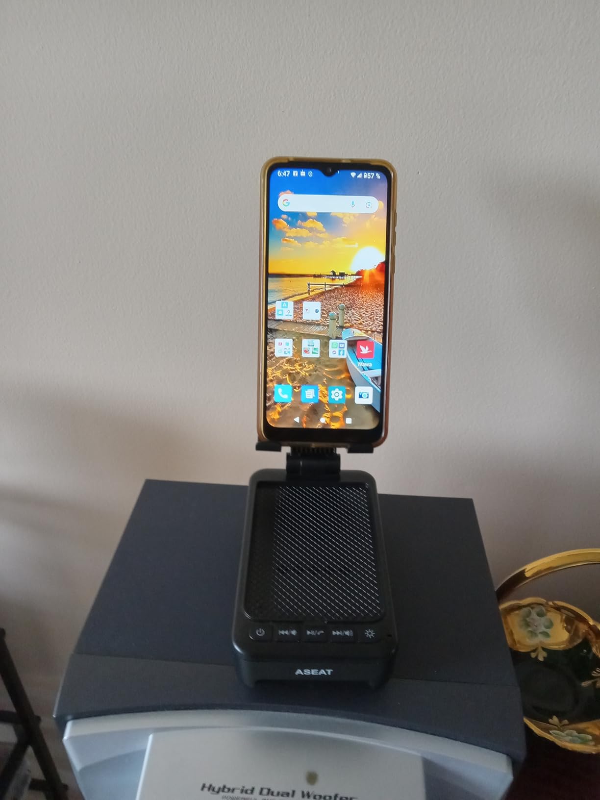 Gifts for Men Him, Cell Phone Stand with Bluetooth Speaker & LED Color Changing Light, Unique Gifts for Women Dad Her Husband, Cool Tech Gadget Wireless Speaker, Birthday Gifts for Men, Ideal Gifts customer photo 2