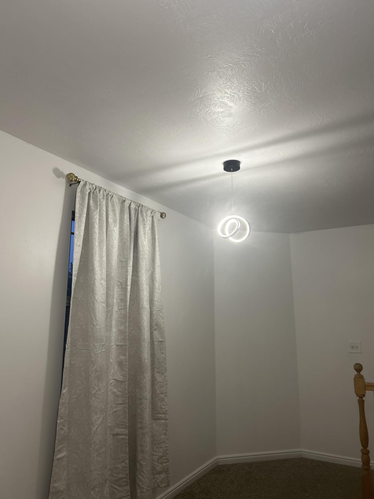 6.5 Inch Modern LED Pendant Light, 13W Dimmable Remote & APP Control, Coverage 90sq.ft Adjustable Hanging Fixture for Kitchen Island Bedroom Dining customer photo 1