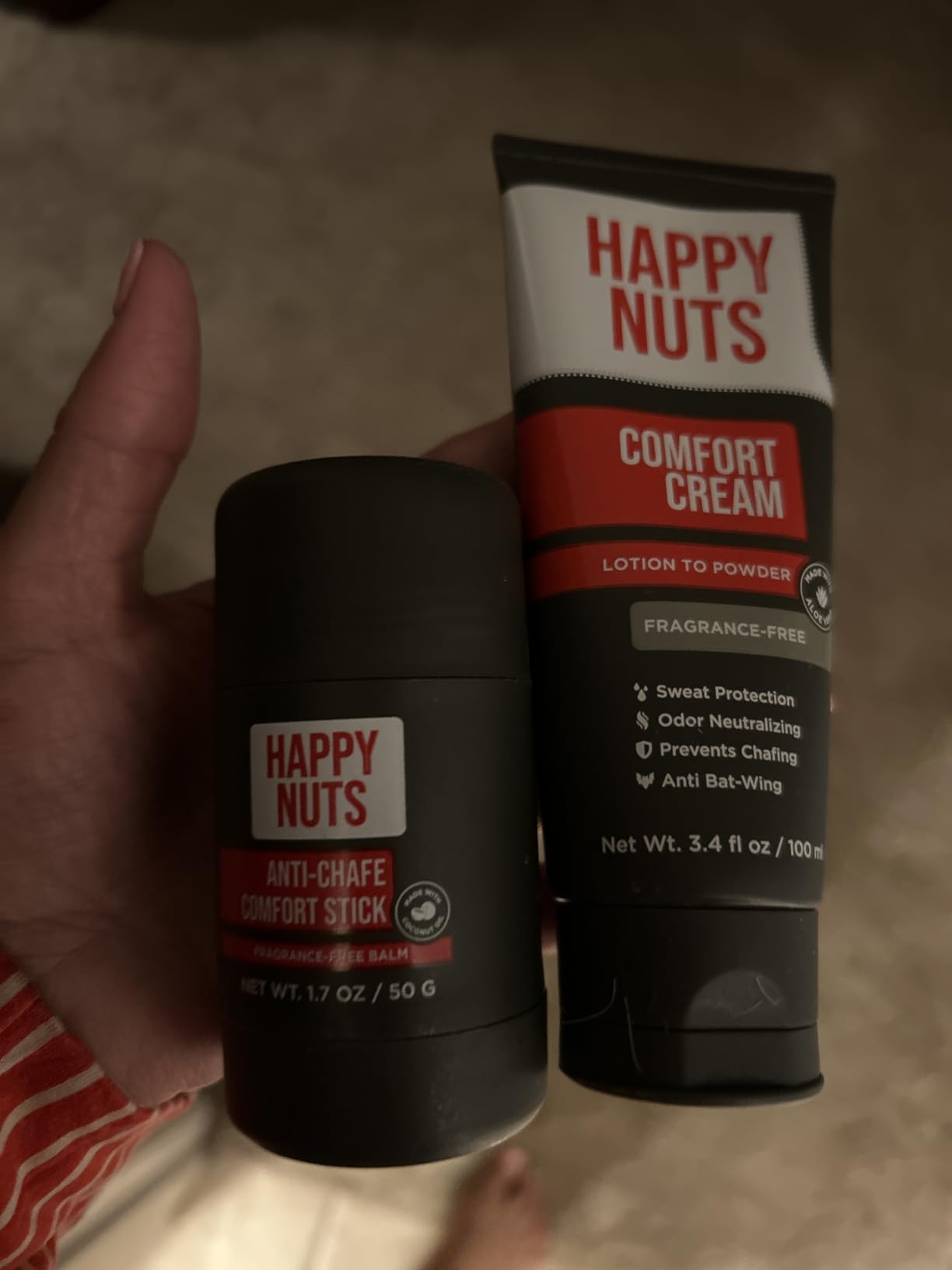 HAPPY NUTS Anti-Chafe Comfort Stick for Men: Ultimate Friction Defense & Chafing Prevention for Active Lifestyles - Perfect for Runners, Cyclists, & Active Men (1 Pack) customer photo 1