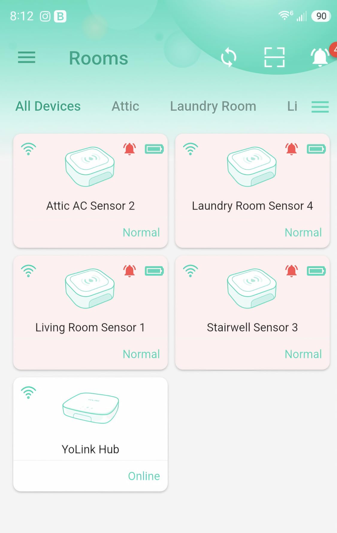 YoLink Water Leak Detector 4 with 105dB Audio Alarm, Freeze Warning, App Push, Email Alerts and Limited Text - Smart Water Sensor Alarm w/ Alexa, IFTTT - 1/4 Mile Long Range, Hub Required customer photo 1