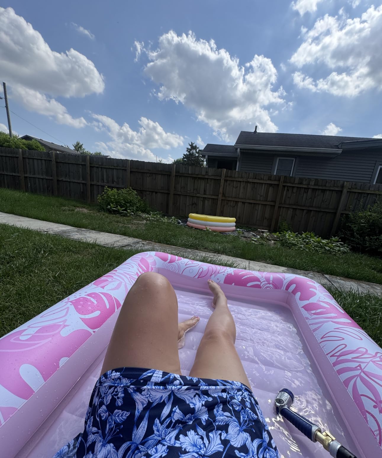 SLOOSH Inflatable Tanning Pool Lounger Float, 85