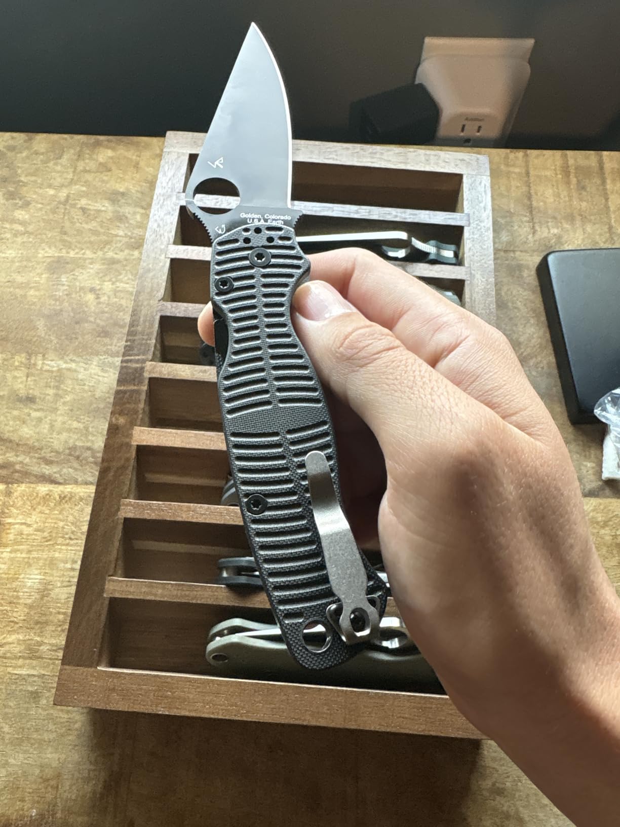 Spyderco Para Military 2 Salt Folding Pocket Knife, PlainEdge | 8.26