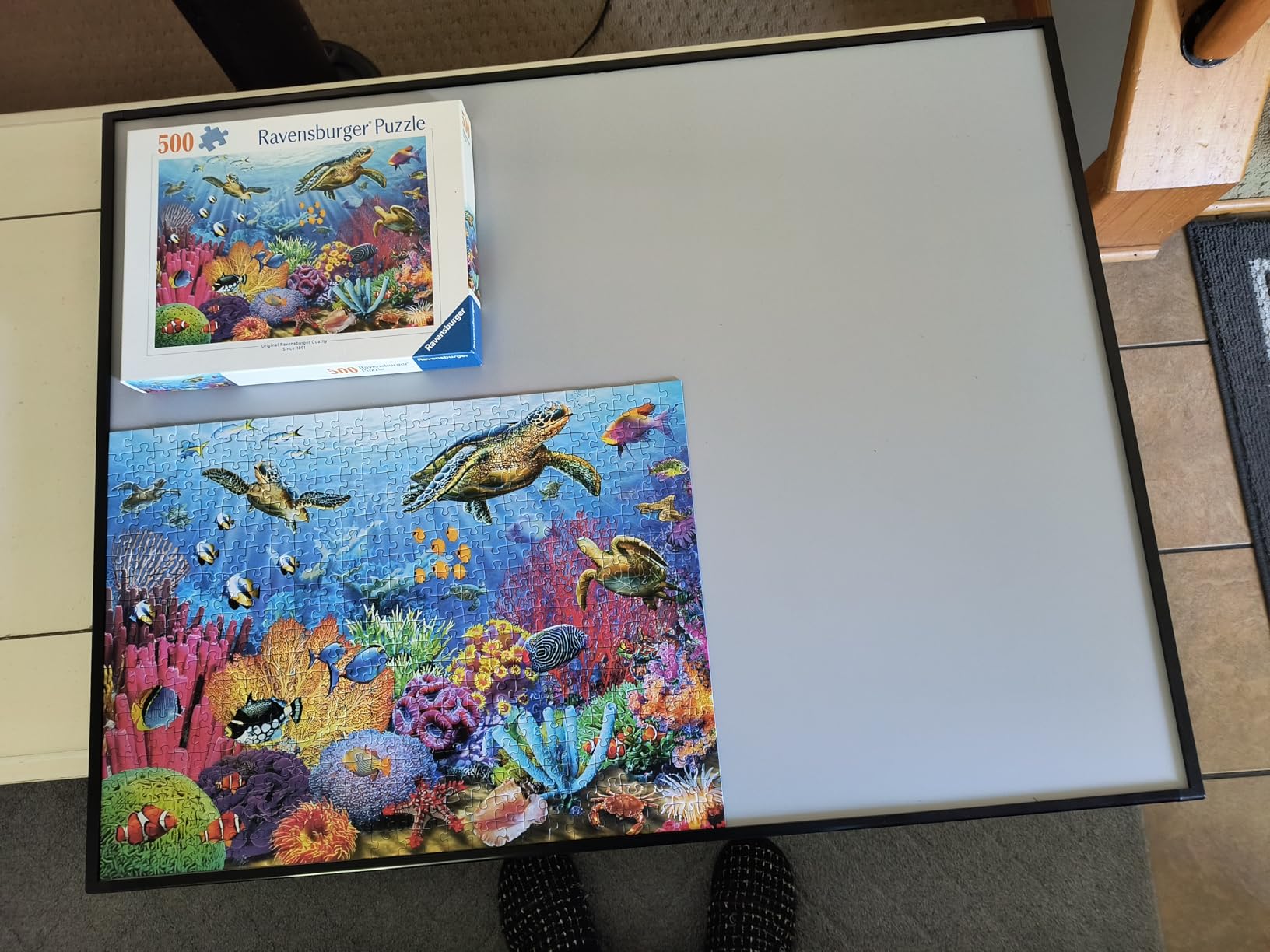Ravensburger Tropical Waters Jigsaw Puzzle - 500 Unique Pieces, Precision-Cut | Vibrant, Glare-Free Imagery | Ideal for Relaxation or Group Activity | FSC-Certified Materials customer photo 1