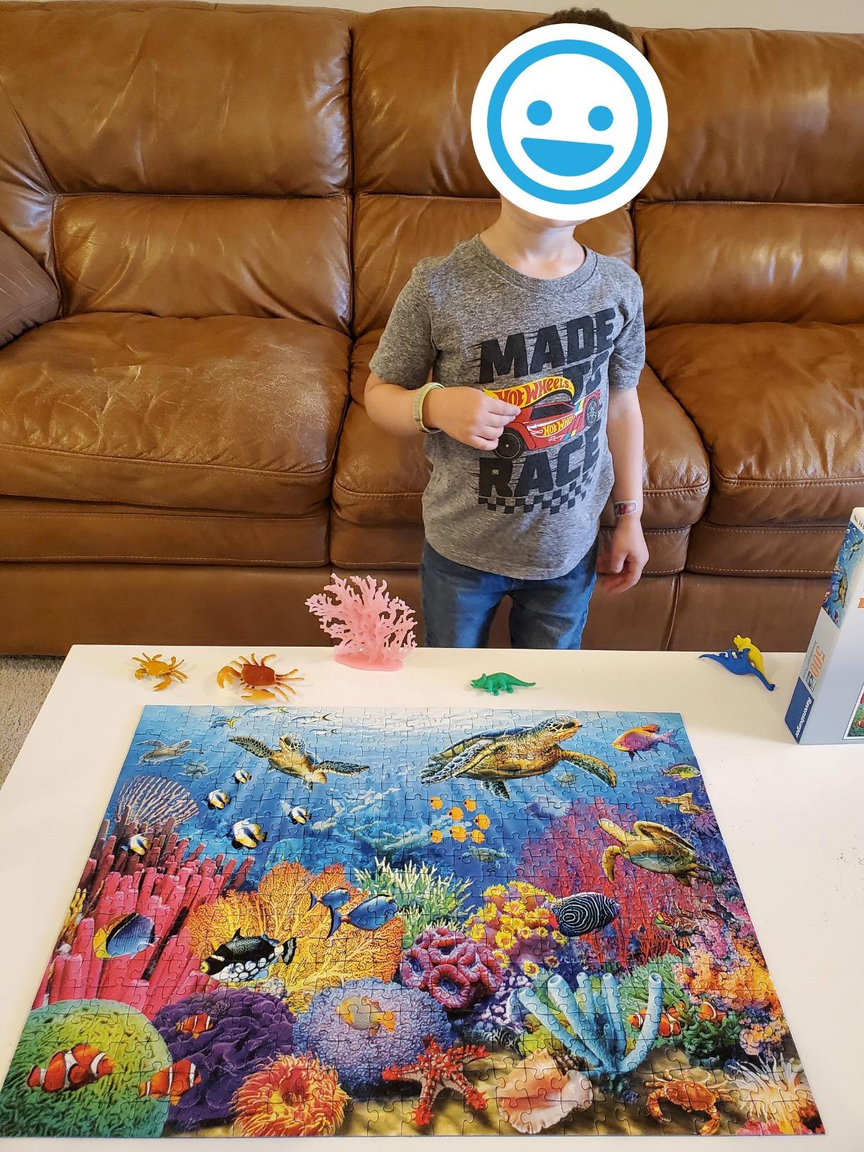 Ravensburger Tropical Waters Jigsaw Puzzle - 500 Unique Pieces, Precision-Cut | Vibrant, Glare-Free Imagery | Ideal for Relaxation or Group Activity | FSC-Certified Materials customer photo 2