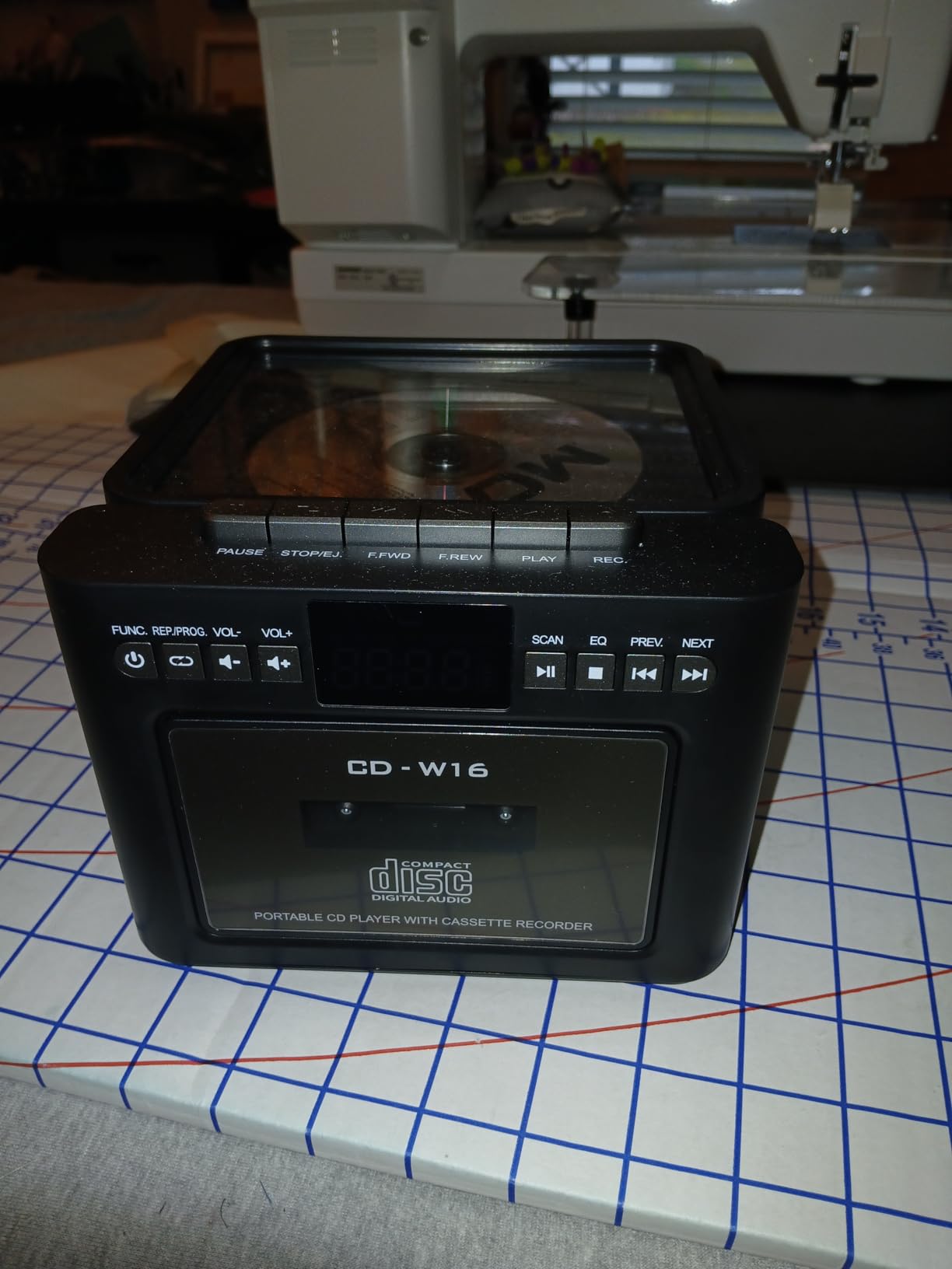 Sunoony Boombox Cassette CD Player Combo with Bluetooth, 5000mAh Battery | Rechargeable Cd and Cassette Player for Home, FM Radio/Remote Control/Tape Recording/AUX/TF/USB/Earphone Jack for Kids, Gift customer photo 2