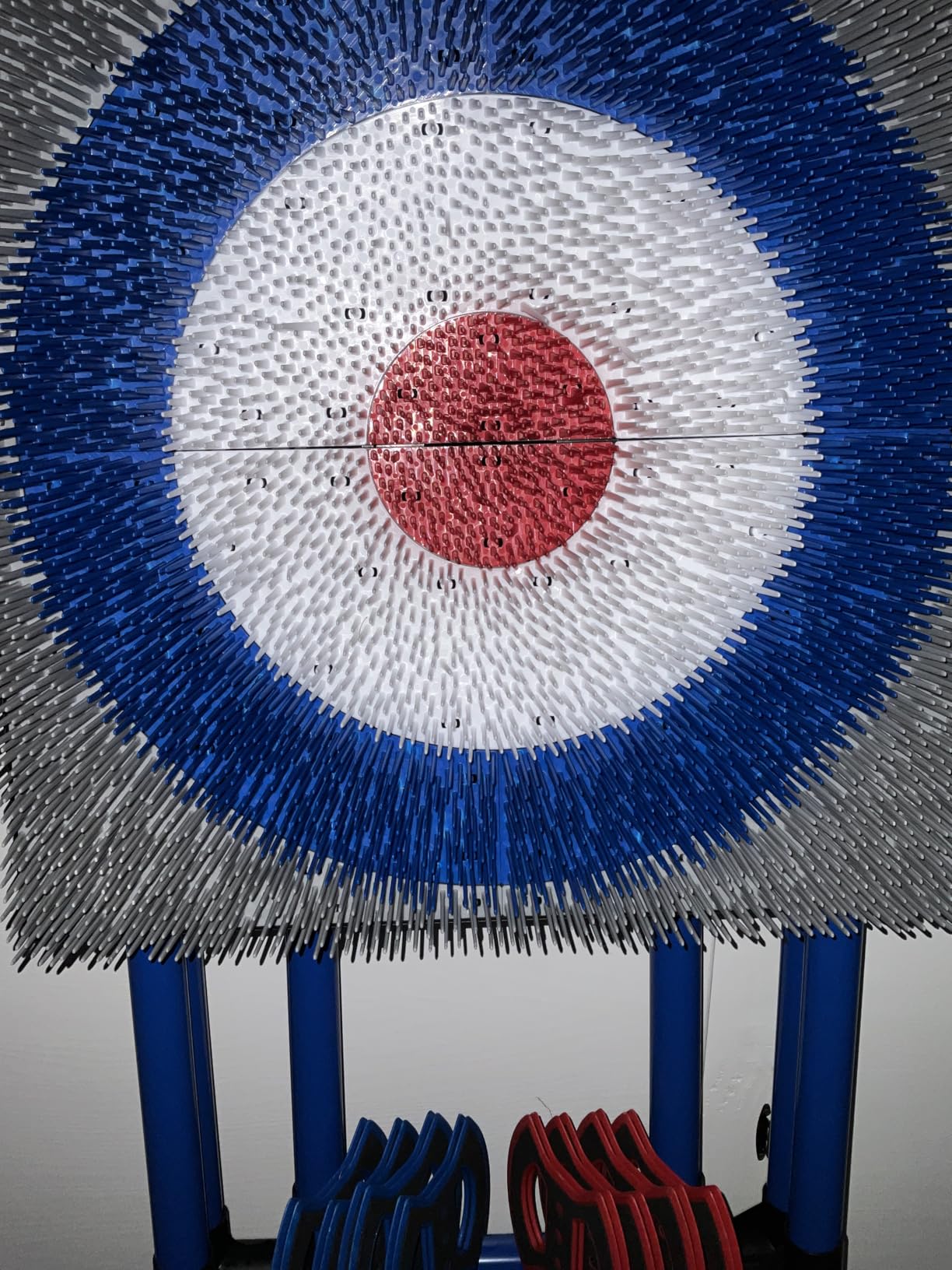 EastPoint Axe Throwing Game, Bristle Target, 8 Safety Axes, Over 5 Ft Tall | Bristle Face for Clean Throws, Folds Flat, 1.5