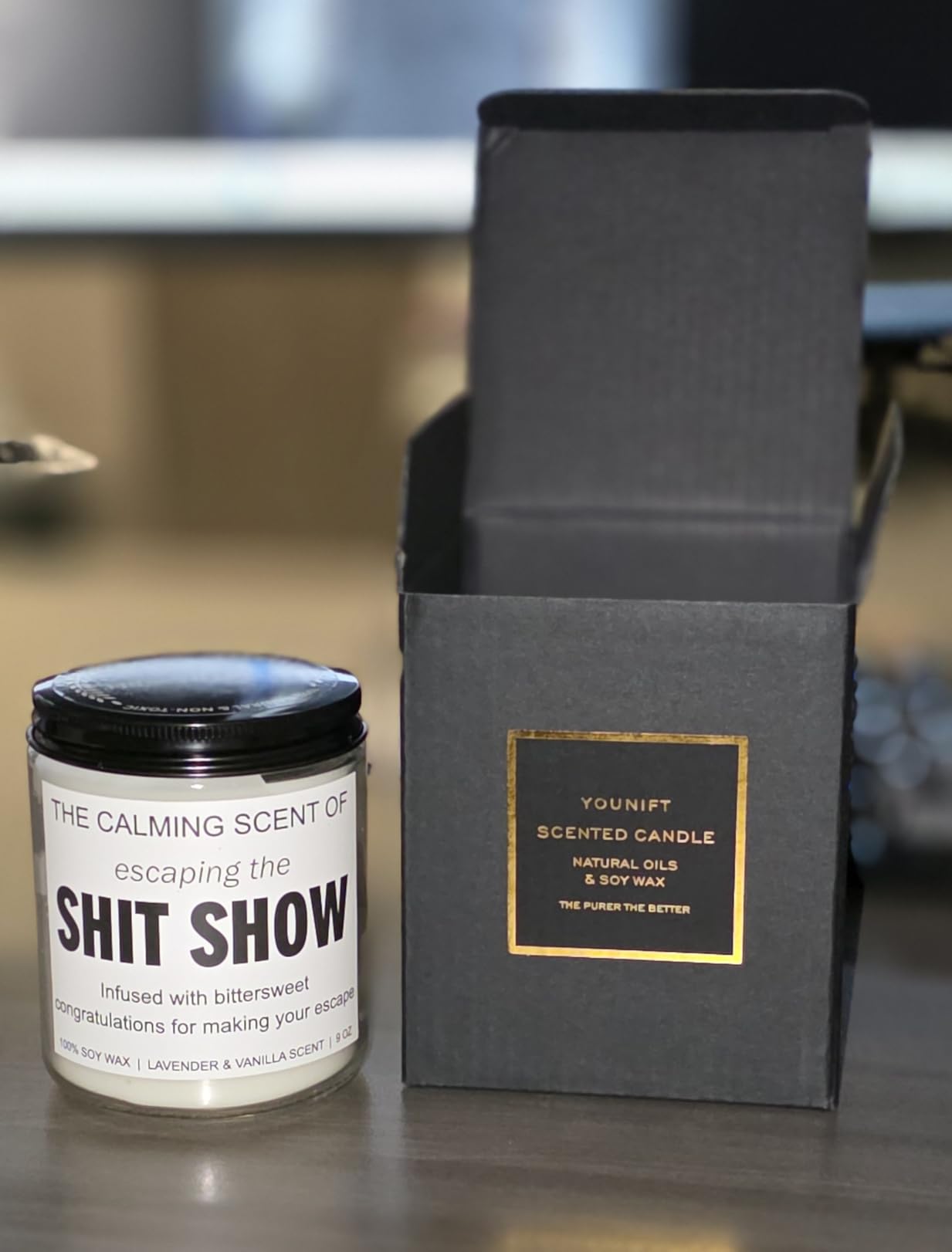 Younift Sarcastic Candles, Going Away, Goodbye, Farewell Gifts for Coworkers - Retirement, Coworker Leaving Gifts for Women, Men - Leaving Job, Moving Away Presents for Friends, Boss, Work Bestie customer photo 1