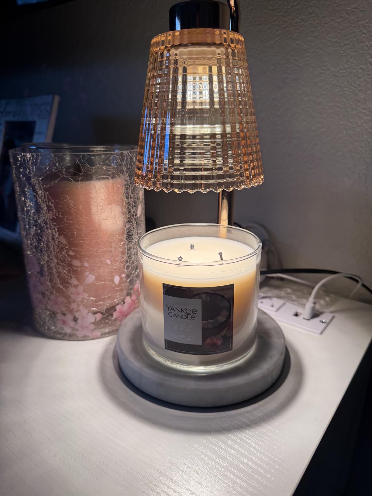 GODONLIF Candle Warmer Lamp with Timer, Birthday Gifts for Women Home Decor | 24h Cycle Timer Dimmable Wax Melt Warmer with 2 Bulbs, Fall Decor for Home Living Room Halloween Decorations Gifts for Mom customer photo 1