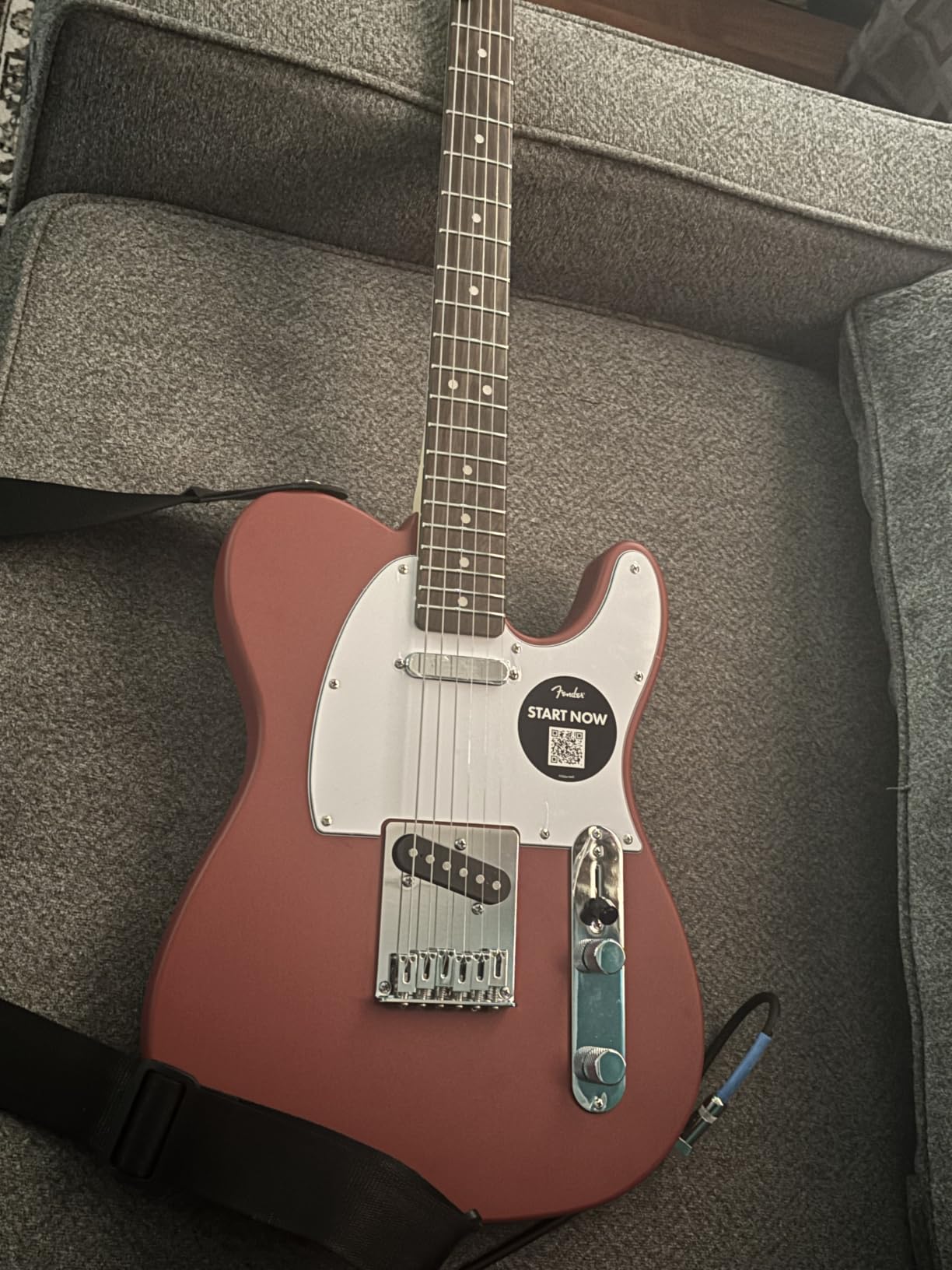 Fender Squier Debut Series Telecaster Electric Guitar, Beginner Guitar, 2-Year Warranty, Includes Free Lessons, Dakota Red with Satin Urethane Finish customer photo 1