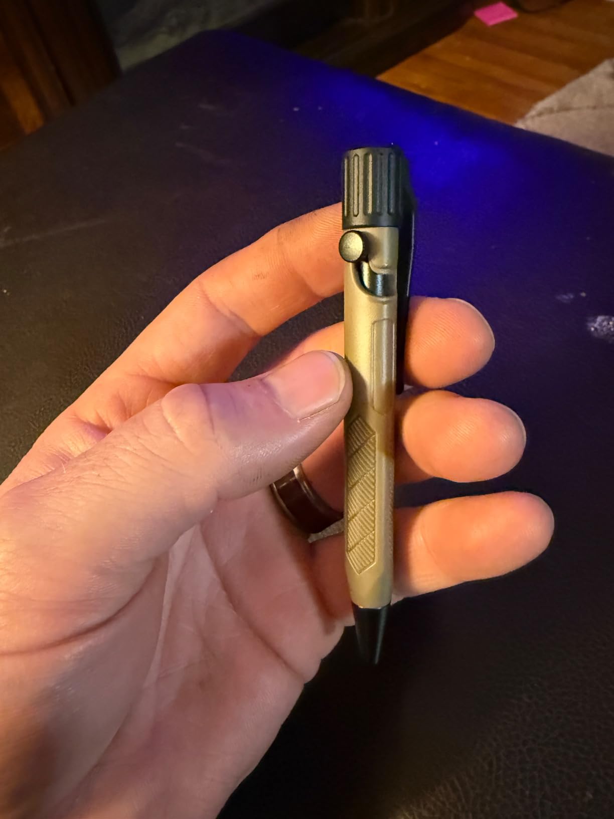 Rite in the Rain Weatherproof Olive Drab and Flat Dark Earth Mini Bolt-Action Pens - Black Ink, 2 Pack (No. TAC20) customer photo 1