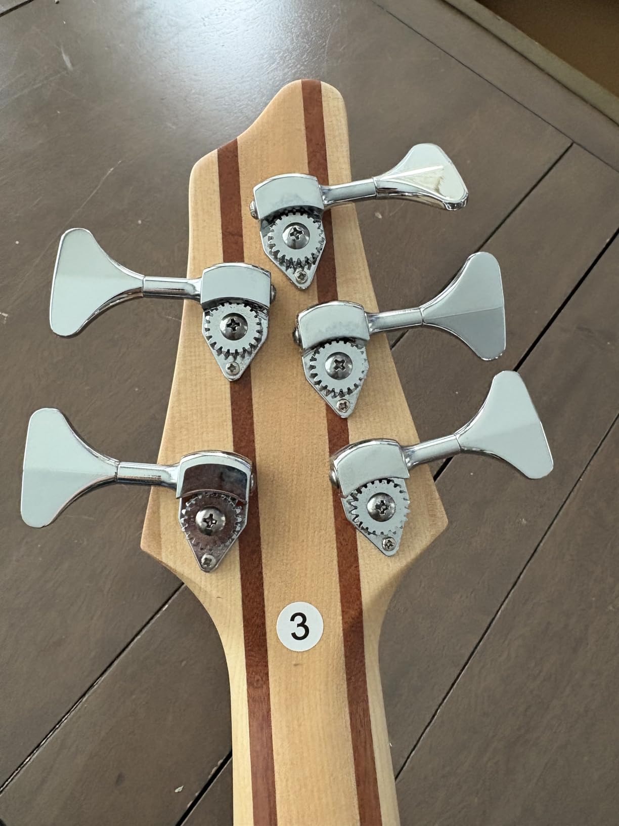 TARIO Fretless 5 String Electric Bass Guitar Millettia Laurentii Top Okoume Body customer photo 1