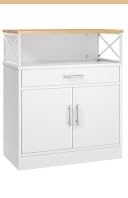 Shintenchi Kitchen Storage Cabinet with Adjustable Shelves and Drawers, Modern Buffet Sideboard, Wood Buffet Cabinet with Doors, Floor Cabinet Cupboard for Coffee Bar Living Room, Dark Brown customer photo 2