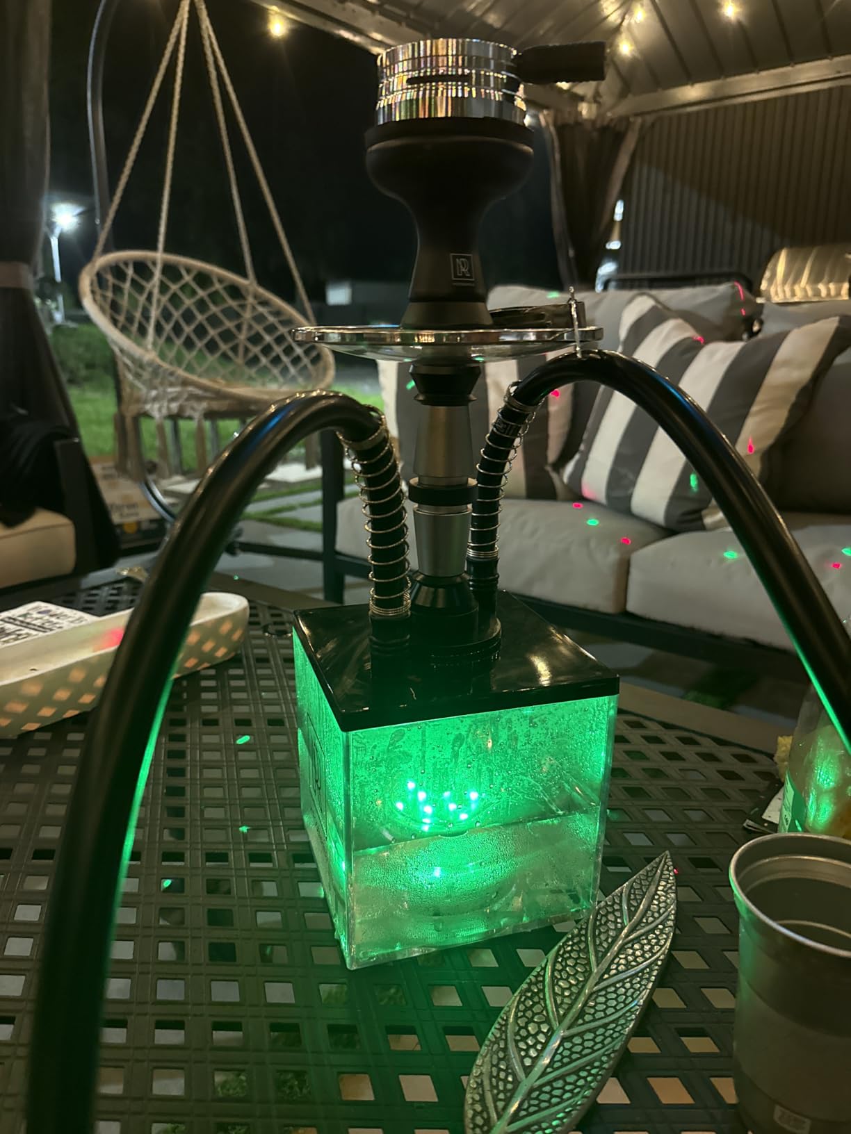 Black Hookah Set with Everything - 18