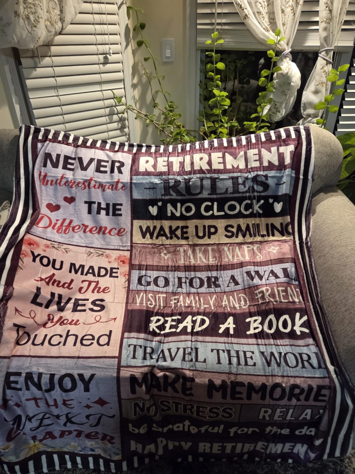 Retirement Gift for Woman - Retirement Gifts for Women Men 2026 - Happy Retirement Gifts for Women Mom Teacher Nurse Coworker Retirees - Happy Retirement Party Decorations - Retirement Blanket 50
