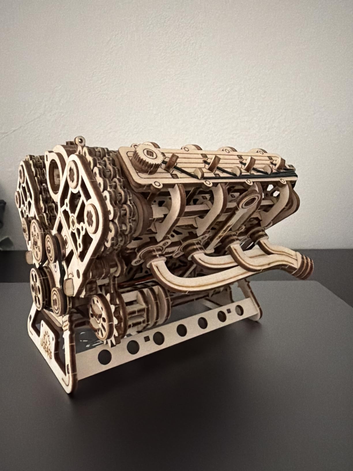 V8 Engine Model Kit - 3D Wooden Puzzles for Adults, 3D Puzzle Model Engine Kit, DIY Kits Gifts for Engineers for Fathers Day, Wooden Model Kits for Adults to Build, Brain Teaser Hobby Set customer photo 1