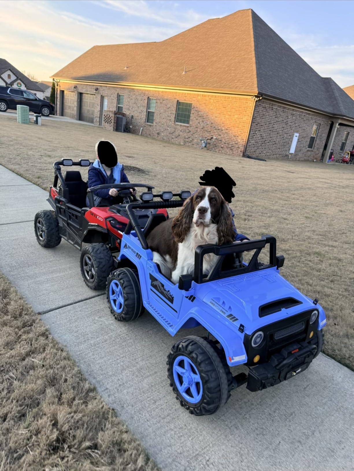 ARBELI 24V 2 Seater Ride on Car Truck, 4x200W Motors, EVA Tires, Pink | 24V ride on toys for big kids 3-8, max 4.5mph, remote control, rainbow lights, bluetooth, shock absorbers, max load 133 lbs customer photo 2
