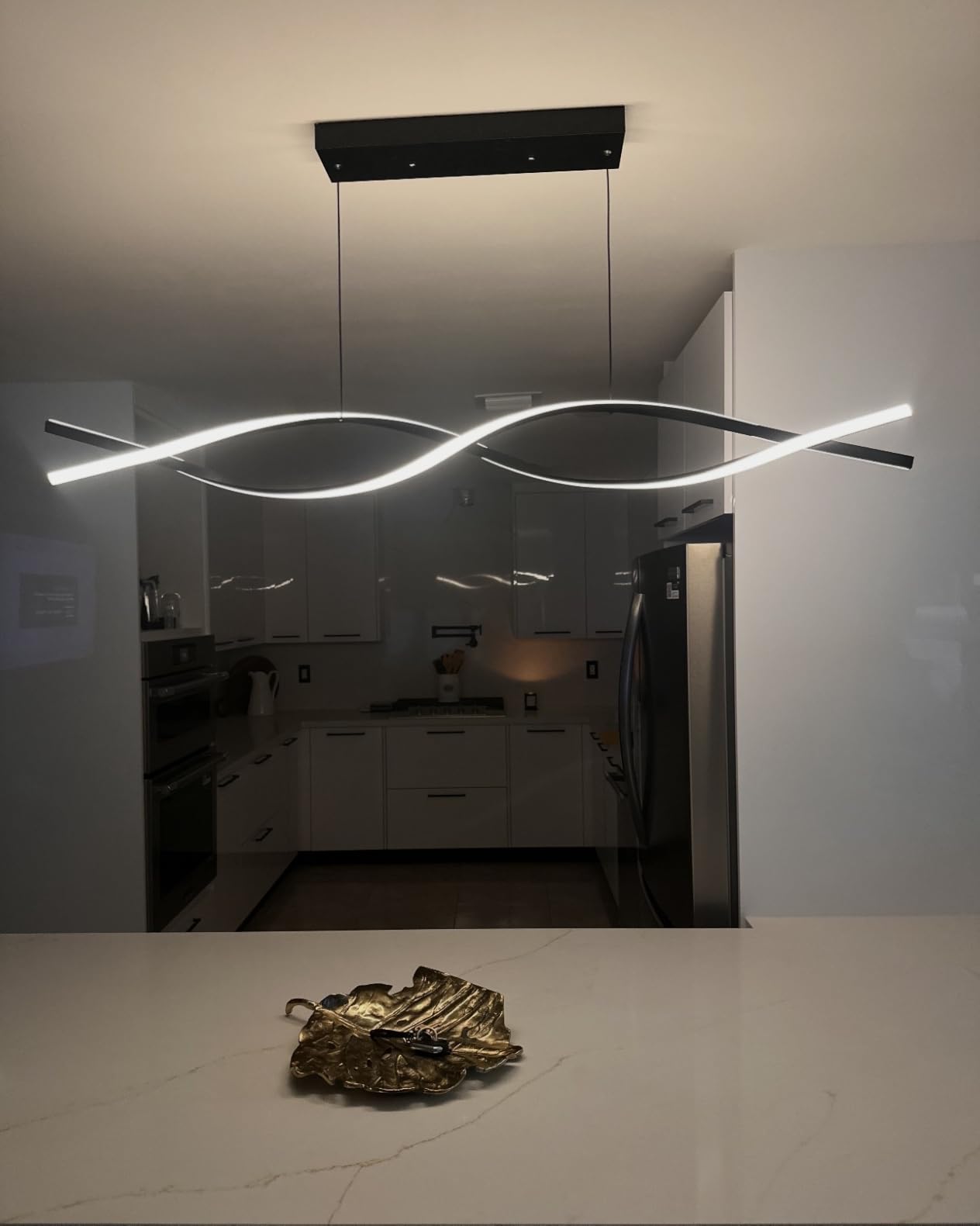 LED Pendant Lights, 3300k-6500K Adjustable Color Temperature Hanging Pendant Lighting, 47.24