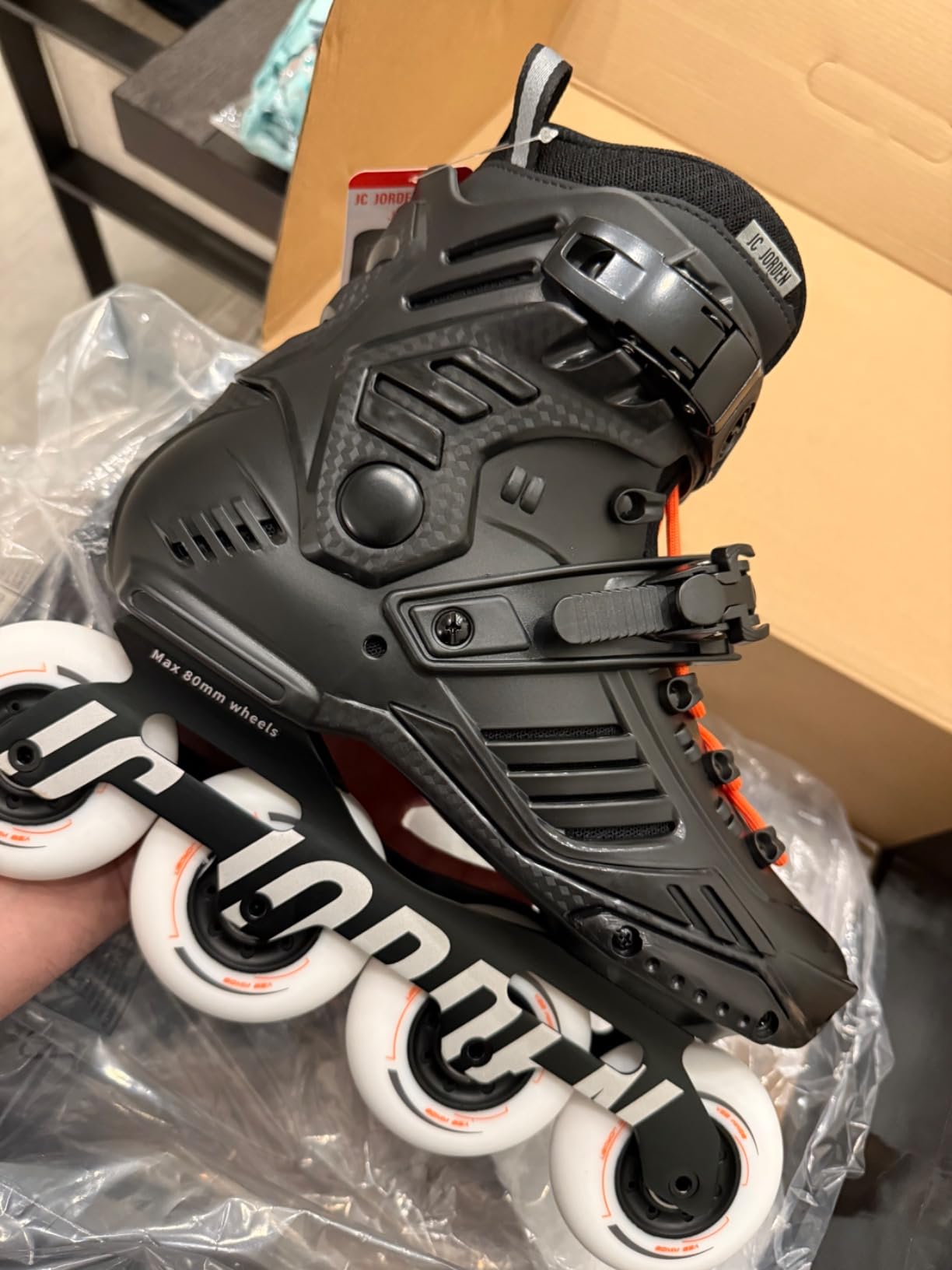 Inline Skates for Women Men, Fitness Speed Racing Skates with Durable Outer Shell, Adult Male Female, Professional Outdoor Fitness Roller Skates Blades for Unisex customer photo 2