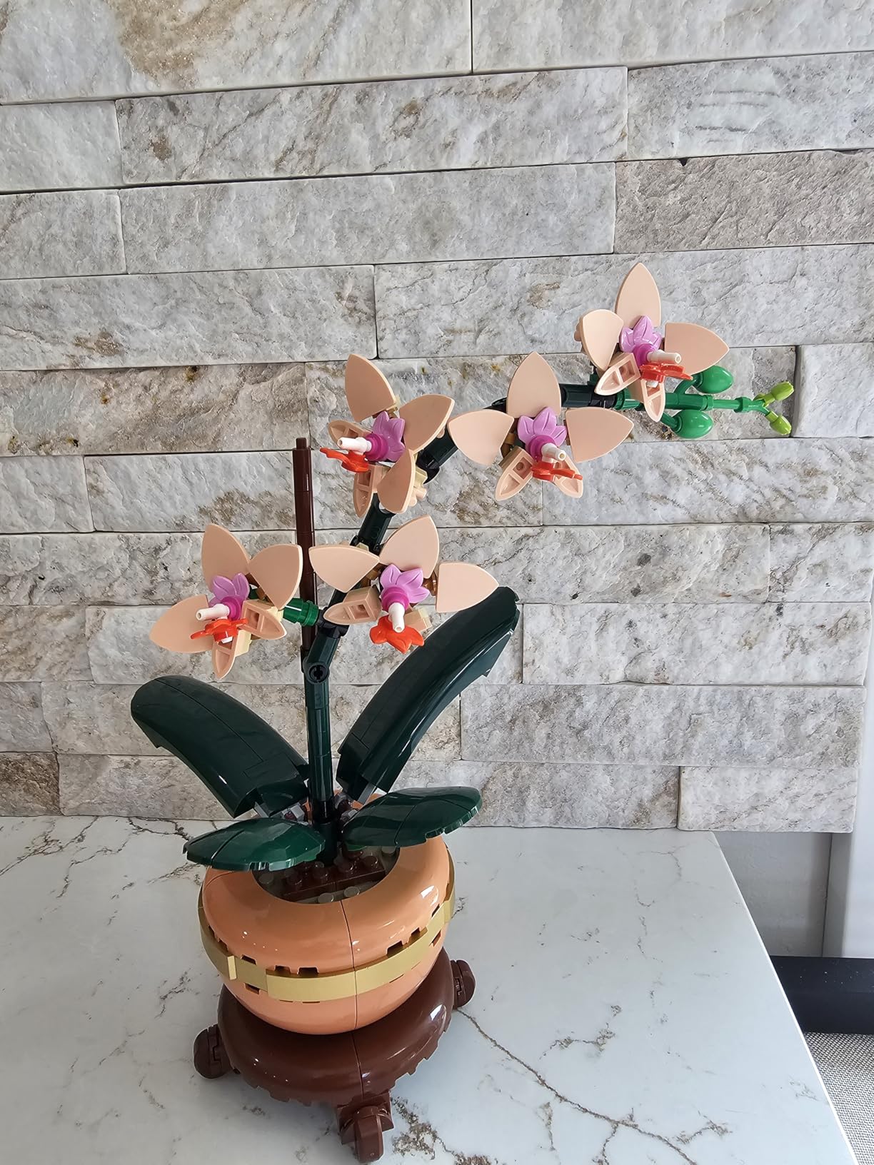 LEGO Botanicals Mini Orchid Building Set - Artificial, Fake Orchid for Home Decor, Adults Ages 18+ - Gift for Birthdays - Indoor Plant Decorations for Table, Desk, Office - 10343 customer photo 2