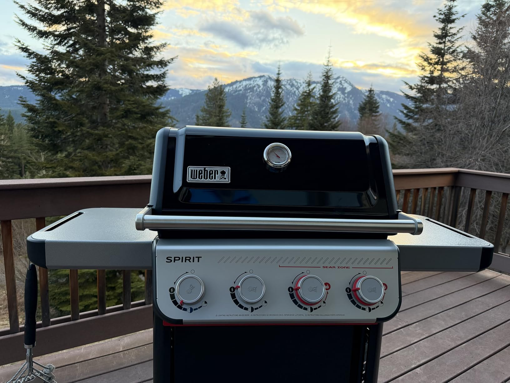 Weber Spirit E-425 Liquid Propane Gas Grill for Outdoor Cooking and BBQ, 4 Burner, Black customer photo 1