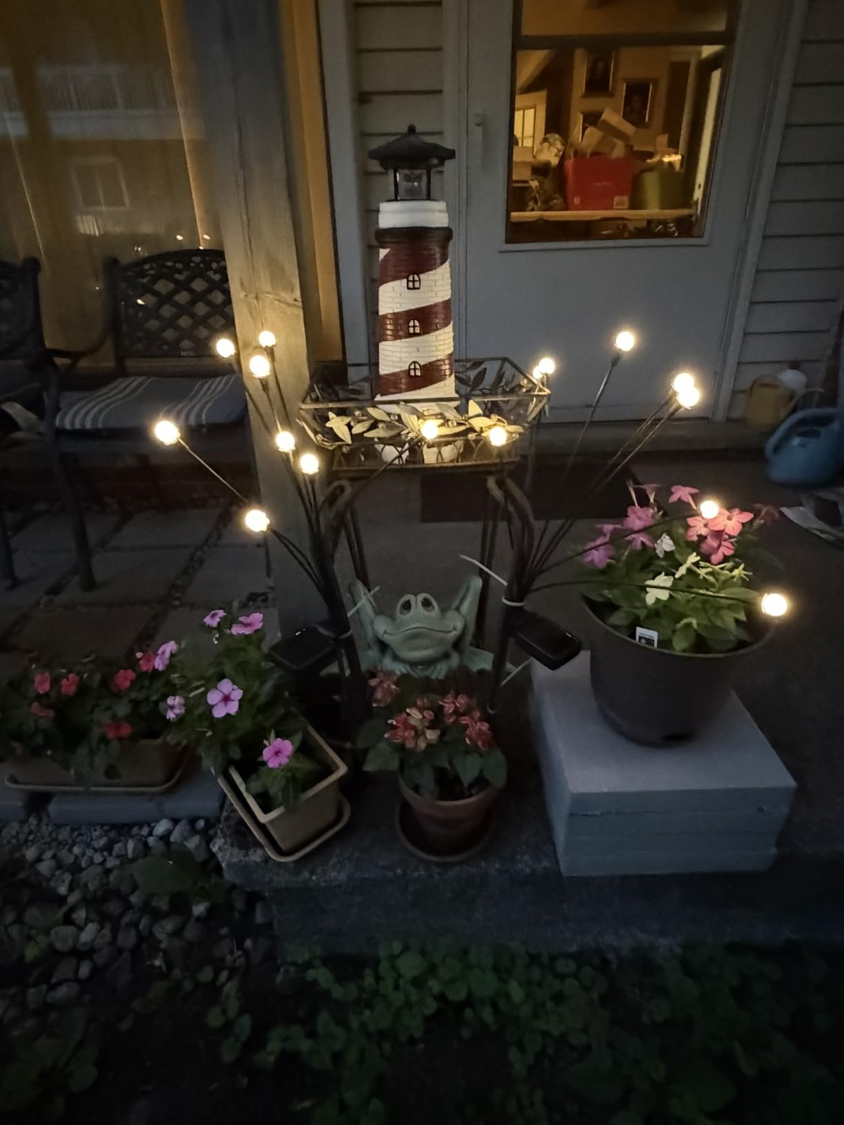 Vignuto Solar Lights Outdoor Waterproof 4 Pack of 32 LEDs Garden Patio Firefly Decoration Unique Gifts Women Grandparents customer photo 2