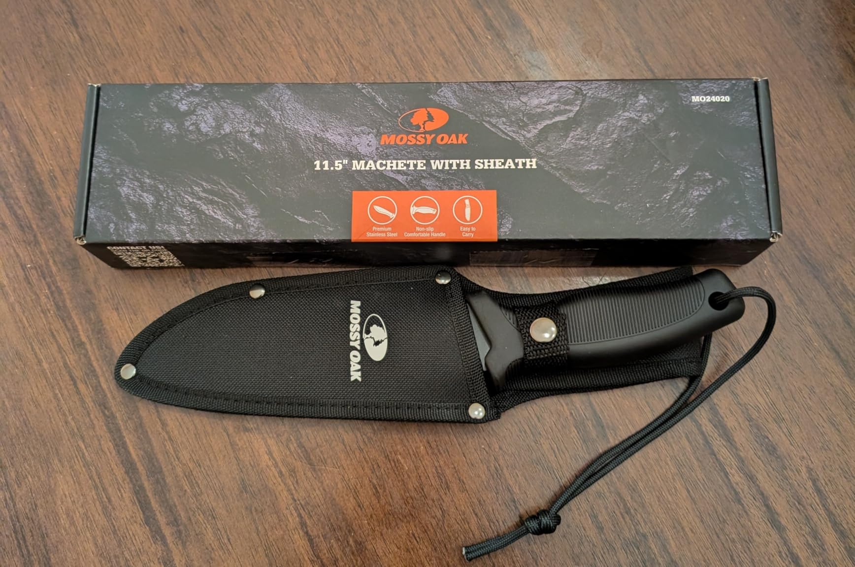Mossy Oak 11.5'' Machete for Yard Work, Survival Kukri Machete Knife | EDC Gear, Ergonomic Anti-Slip Handle, Stainless Steel Machetes for Cutting Trees, Gardening, Bushcraft and Hunting customer photo 1