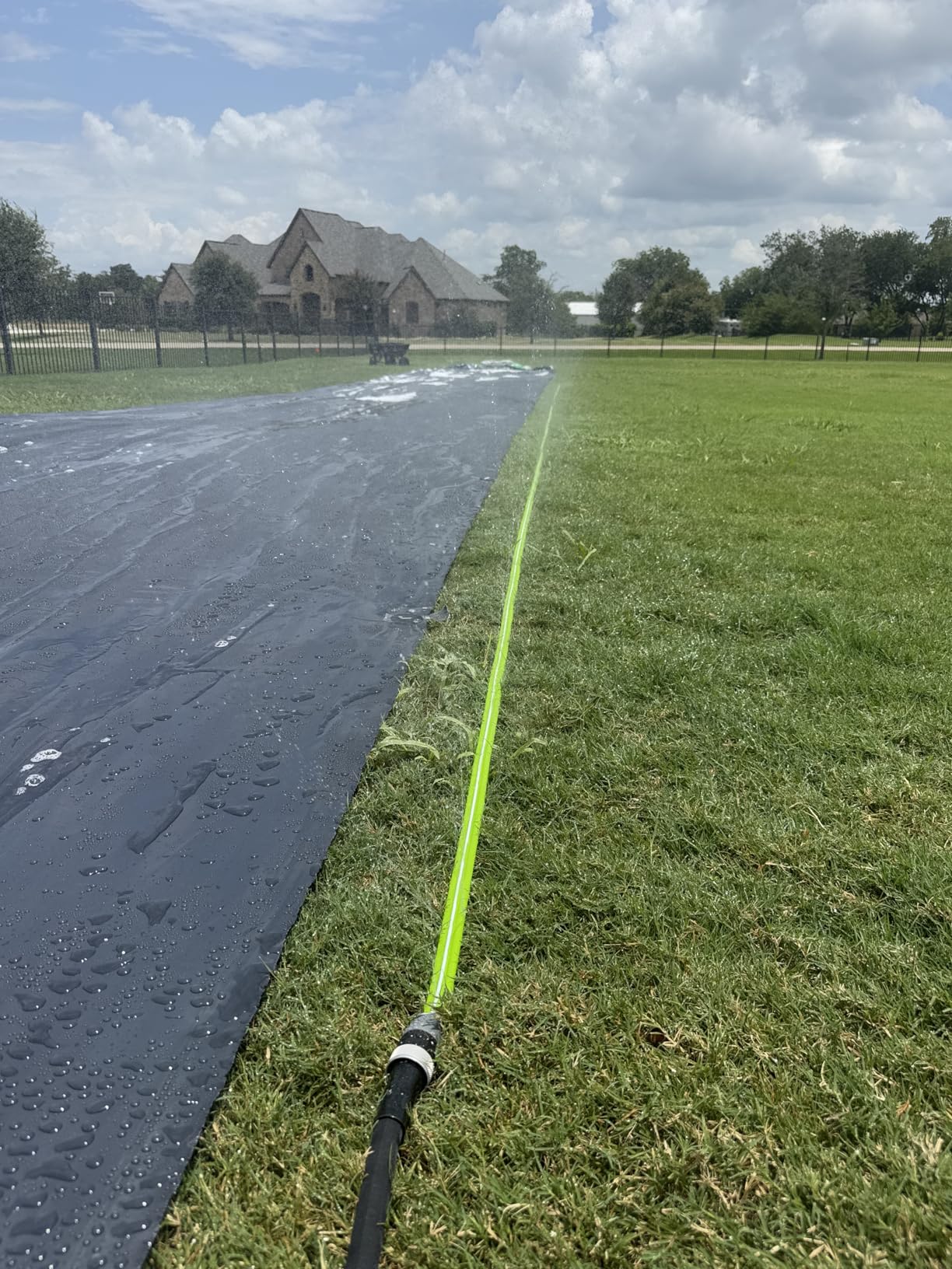 Farm Plastic Supply - Crawl Space Vapor Barrier - 10 Mil - Black Vapor Barrier, Thick Plastic Sheeting, Heavy Duty Polyethylene Film, Drop Cloth Covering for Crawlspace, Basement (20' x 100') customer photo 1