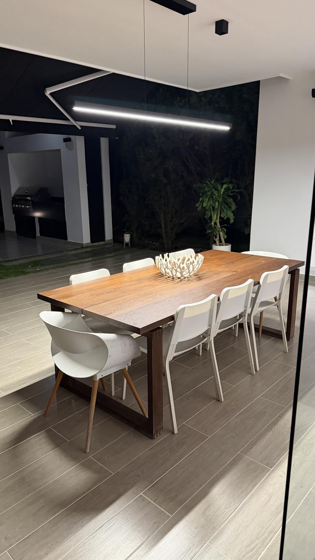 Modern Pendant Light Kitchen Island 39in Dimmable Hanging Lamp 3000k-6000K Adjustable Warm/Natural/White with Remote Control, Kitchen Island Lighting Chrome Silver customer photo 2