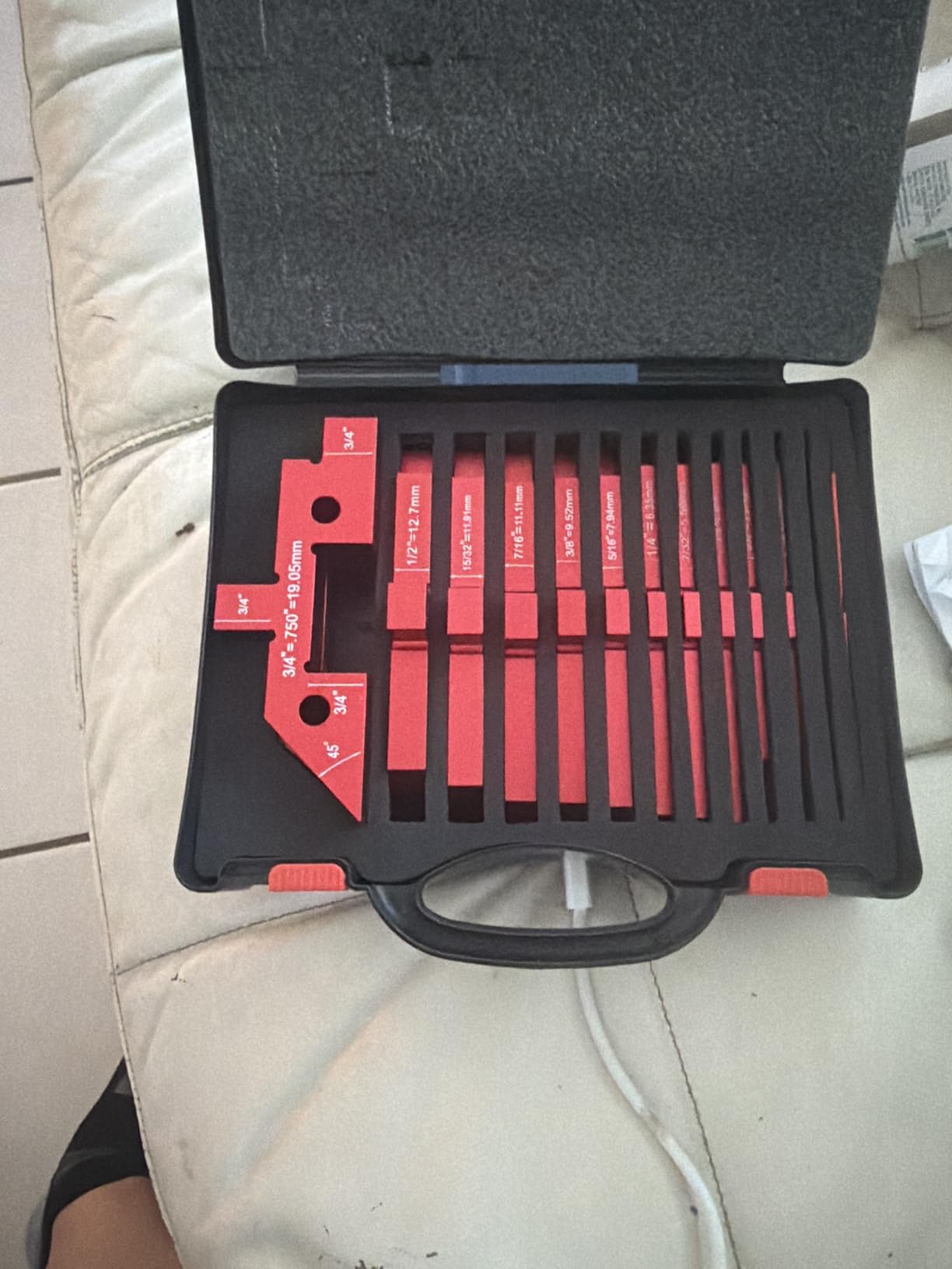 Table Setup Blocks for Woodworking, 14pcs Aluminum Alloy Precision Set up Bars, Precision Height, Depth, Angle & Fence Alignment Gauge Set - Router and Saw Accessories with Storage Case customer photo 1