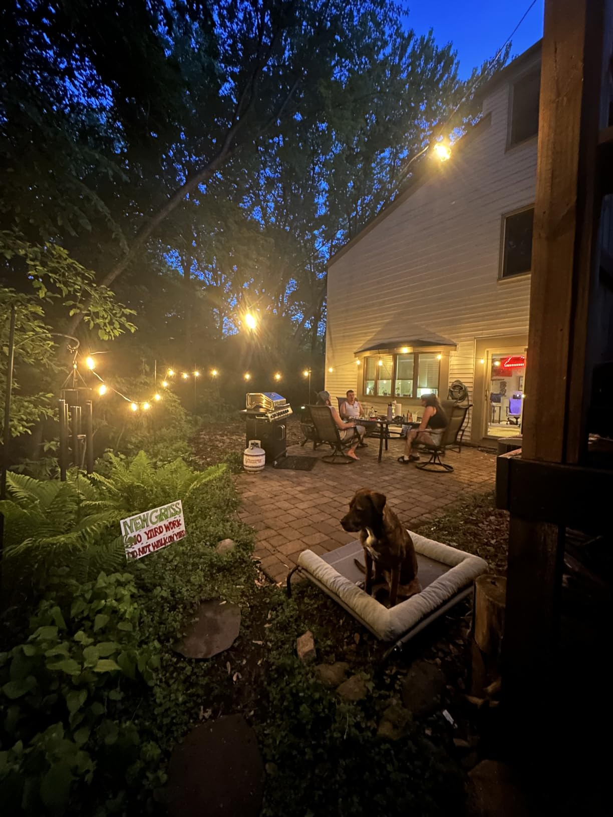 Brightown Outdoor String Lights Patio Lights 100FT ST38 Waterproof Dimmable | Connectable Shatterproof LED Christmas Lights, Hanging Outside Light for Backyard, Porch, Deck, Balcony, Garden, Home Decor customer photo 1