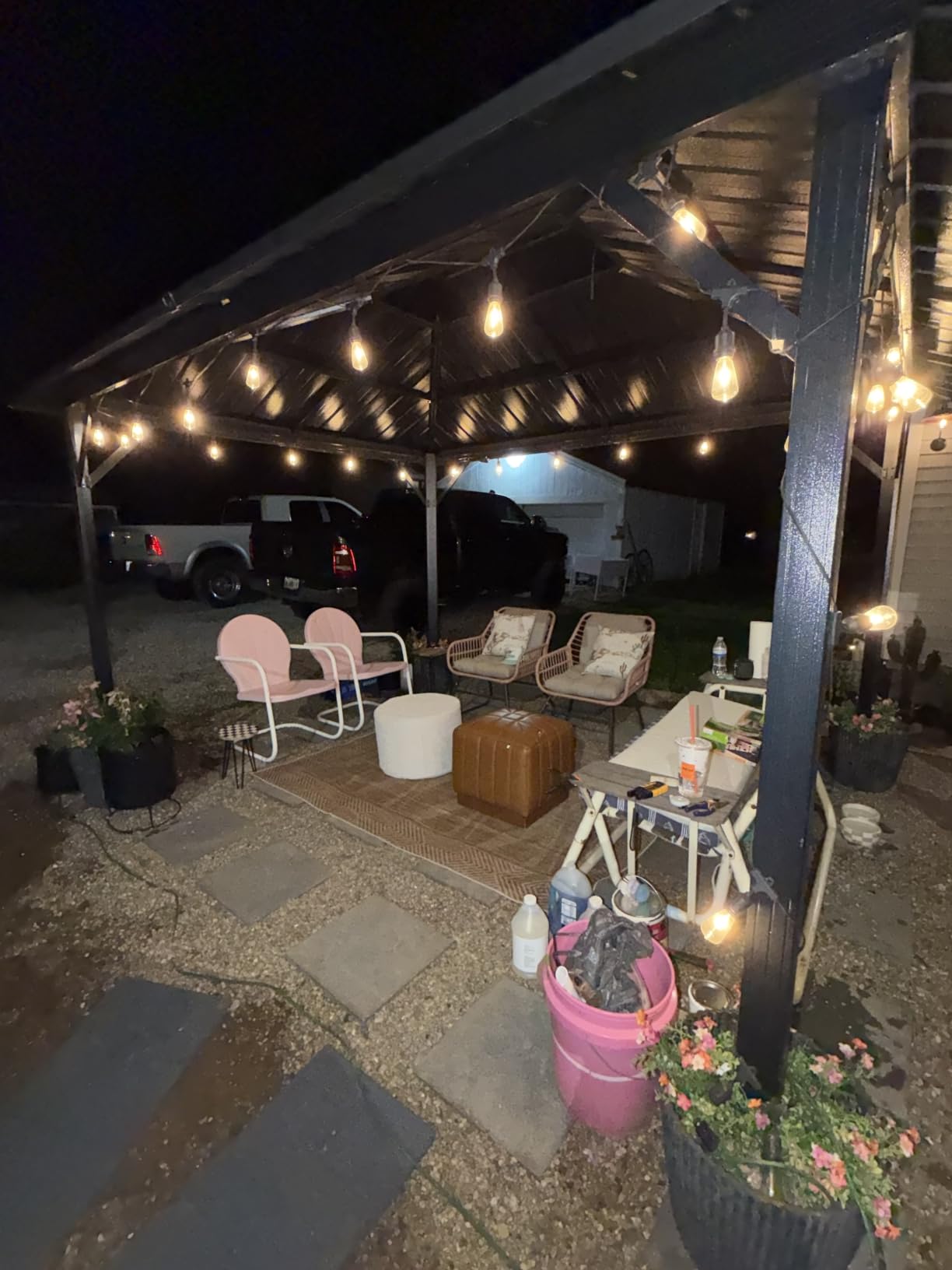 Brightown Outdoor String Lights Patio Lights 100FT ST38 Waterproof Dimmable | Connectable Shatterproof LED Christmas Lights, Hanging Outside Light for Backyard, Porch, Deck, Balcony, Garden, Home Decor customer photo 2