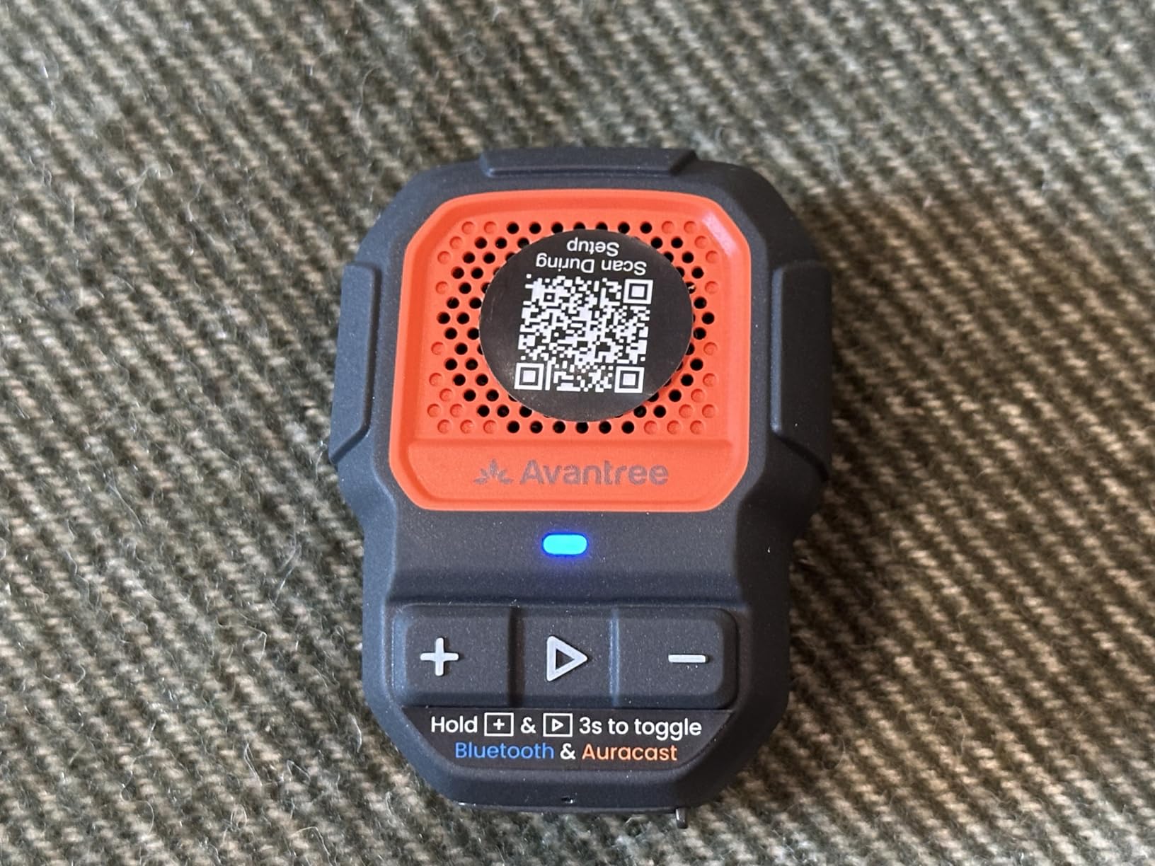 Avantree Clip-On Auracast Speaker - Next-Gen Bluetooth LE Audio Mini Speaker for Group Listening, Audio Sharing, and Hands-Free Calls, IP67 Waterproof Personal Speakerphone, Yellow (HomeBuddy) customer photo 1