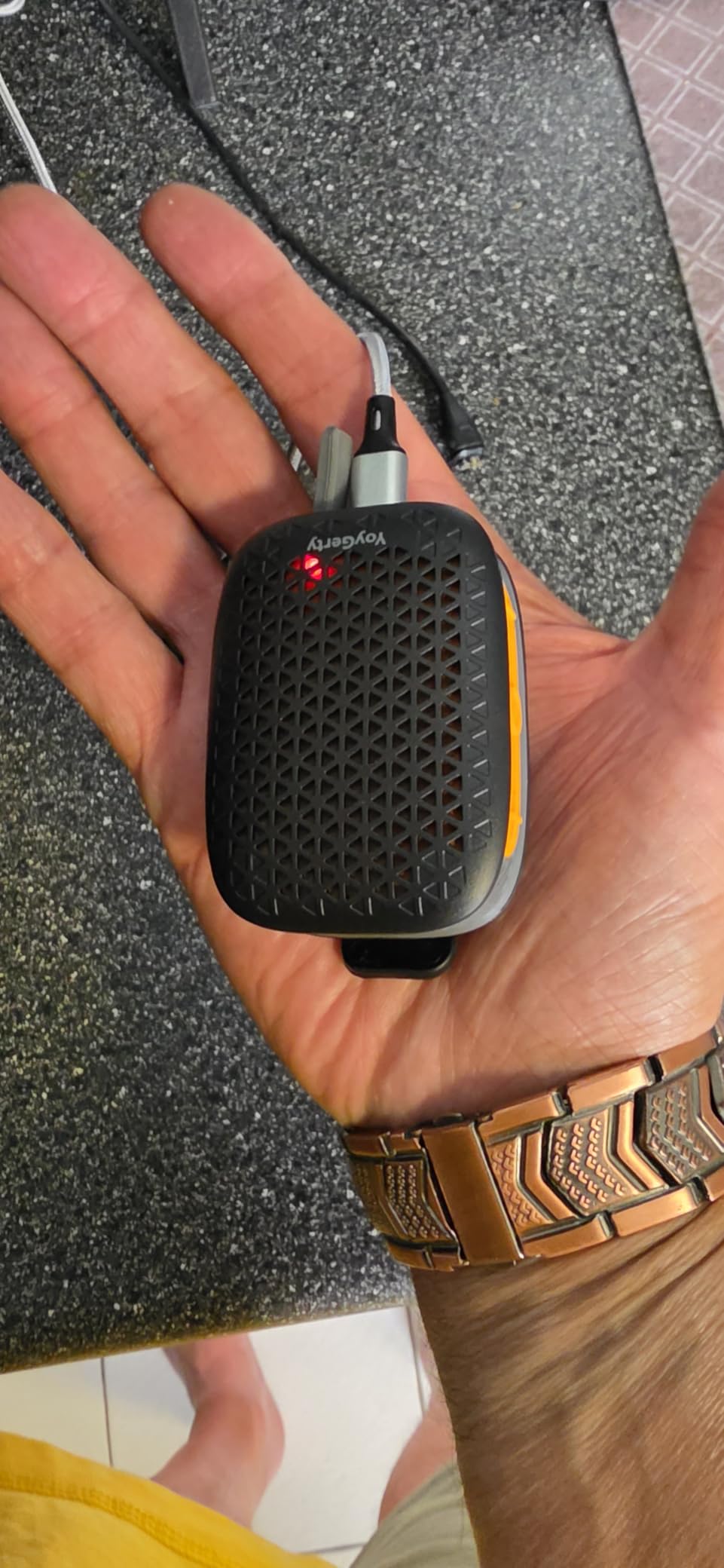 2026 Upgrade Wearable Bluetooth 5.4 Speaker, IPX7 Waterproof Clip-on Wireless Mini Portable Speakers, Built-in Mic, Hands-Free Music/Calls for Work/Cycling/Home/Party/Outdoor(Black) customer photo 1