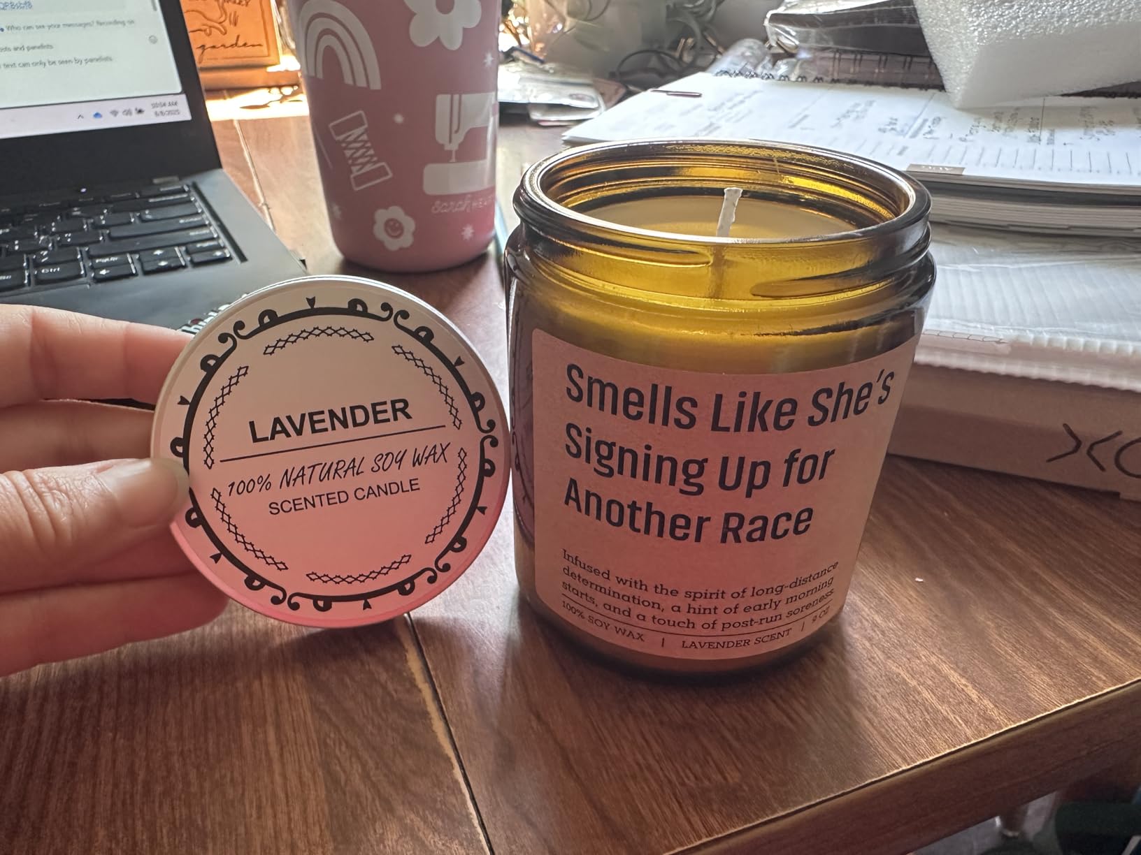 GSPY Candle, Gifts for Runners, Running Accessories for Women - Track and Field, Cross Country, 5K Run, Half Marathon Essentials - Christmas, Birthday, Running Gifts for Marathon Runner, Female, Mom customer photo 2