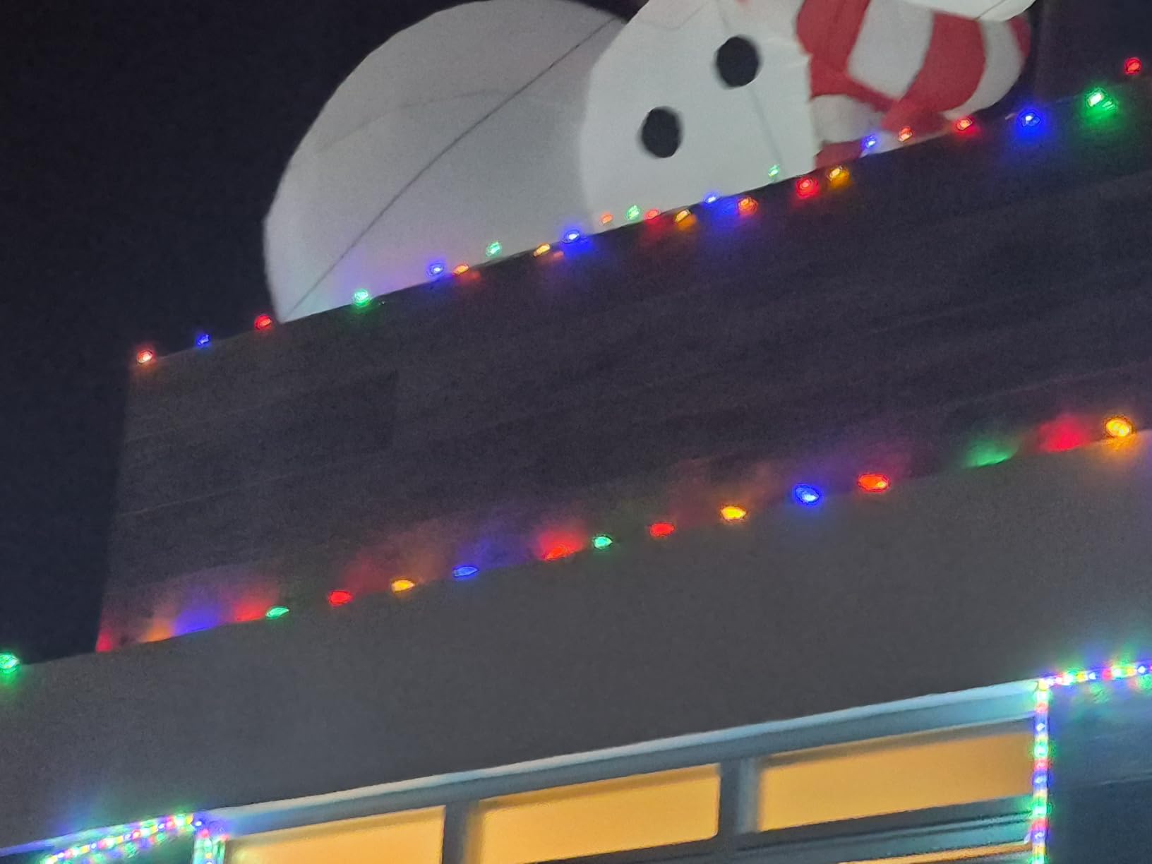 MUMTOP Christmas Inflatable Outdoor Decoration - 10FT Inflatable Santa and Penguin on Animated Helicopter with Rotating Propeller and Merry Christmas Banner Blow Up Inflatables for Garden Yard Decor customer photo 1
