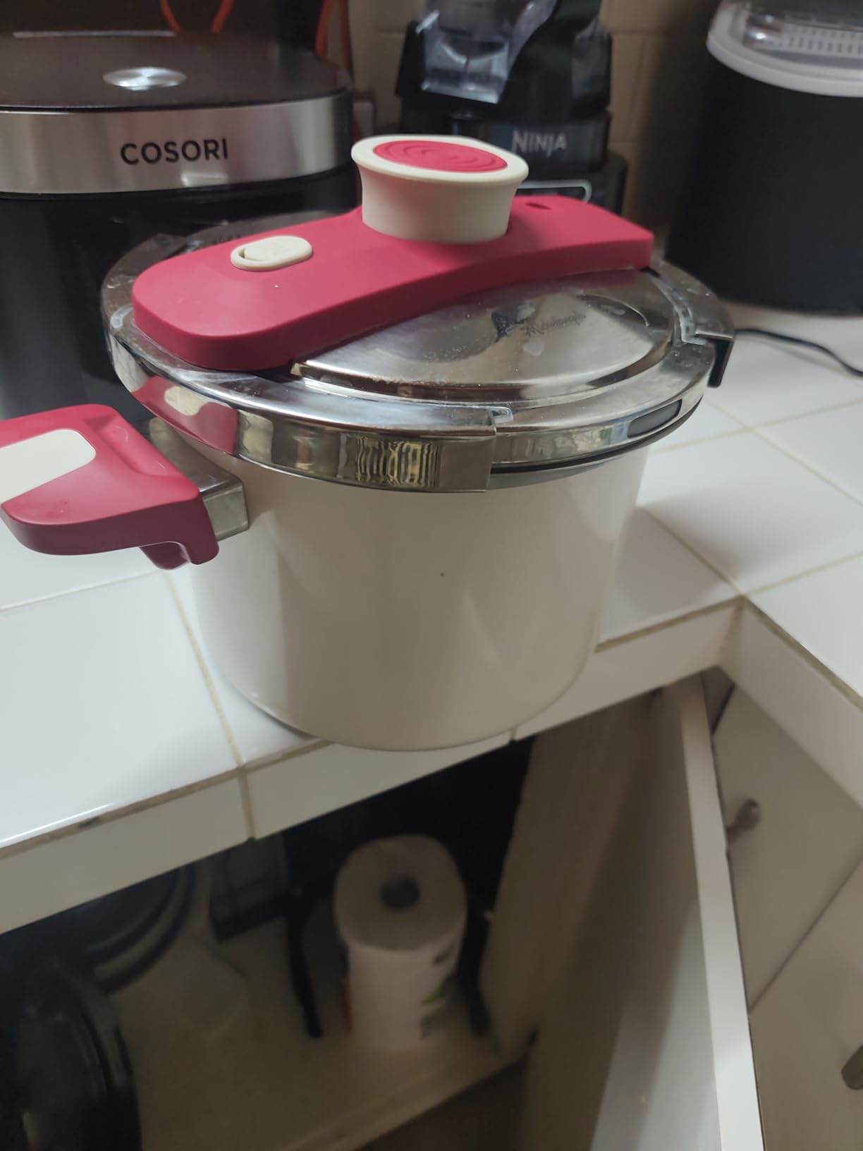 MICHELANGELO Stovetop Pressure Cooker Stainless Steel, 6.3 qt, 304 Stainless Steel, 6-Fold Safety System, One-Hand Easy-Open Lid, 2 Pressure Settings, Steamer Basket & Glass Lid, Induction Compatible customer photo 1