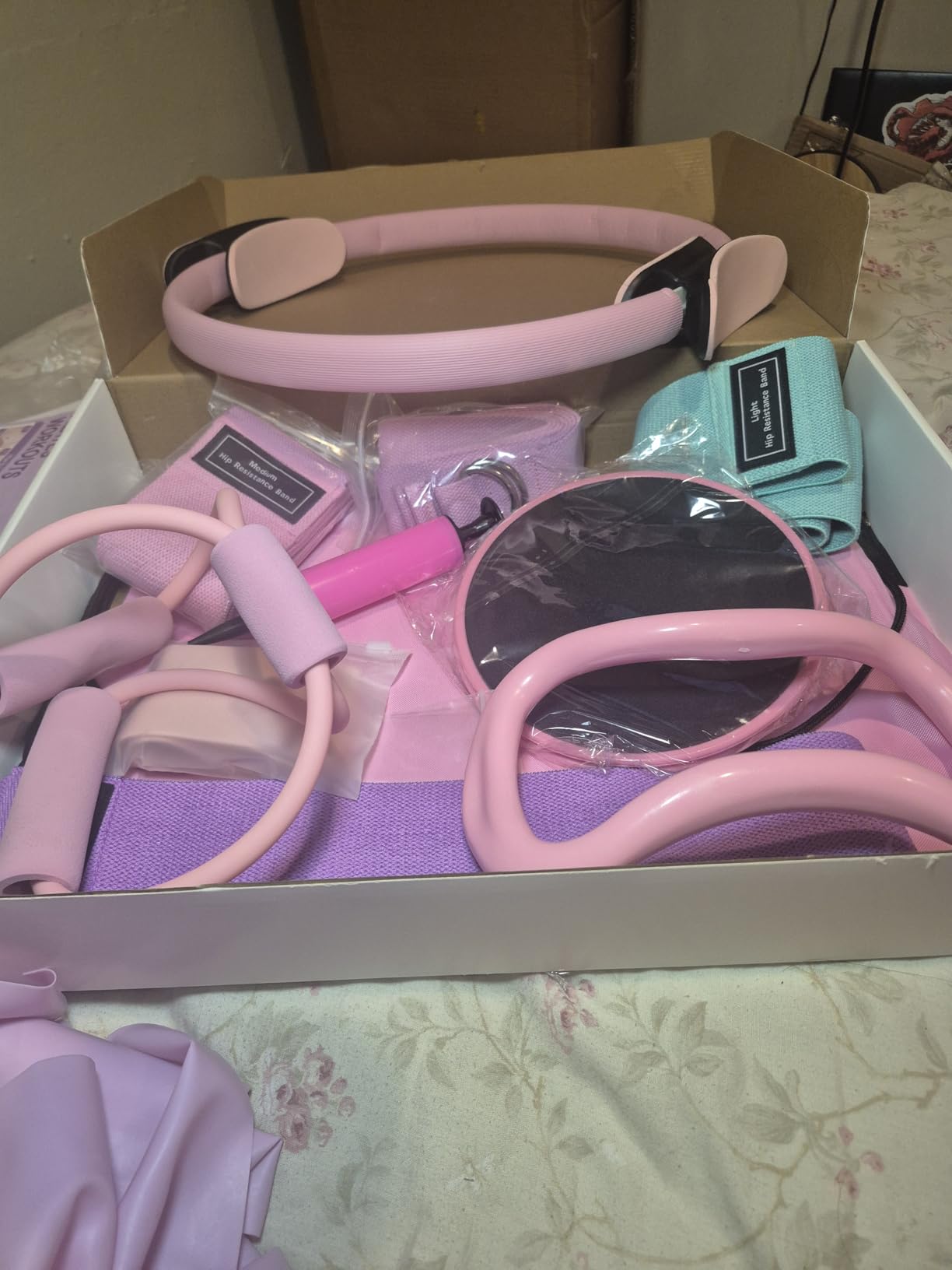 Pilates Kit for Home Workouts, Pilates Equipment Ring and Ball Set, Pilates Essentials Kit for Women, Home Pilates Workout Kit, Pilates Set, Pilates Starter Kit for Women at Gym Studio Travel customer photo 1