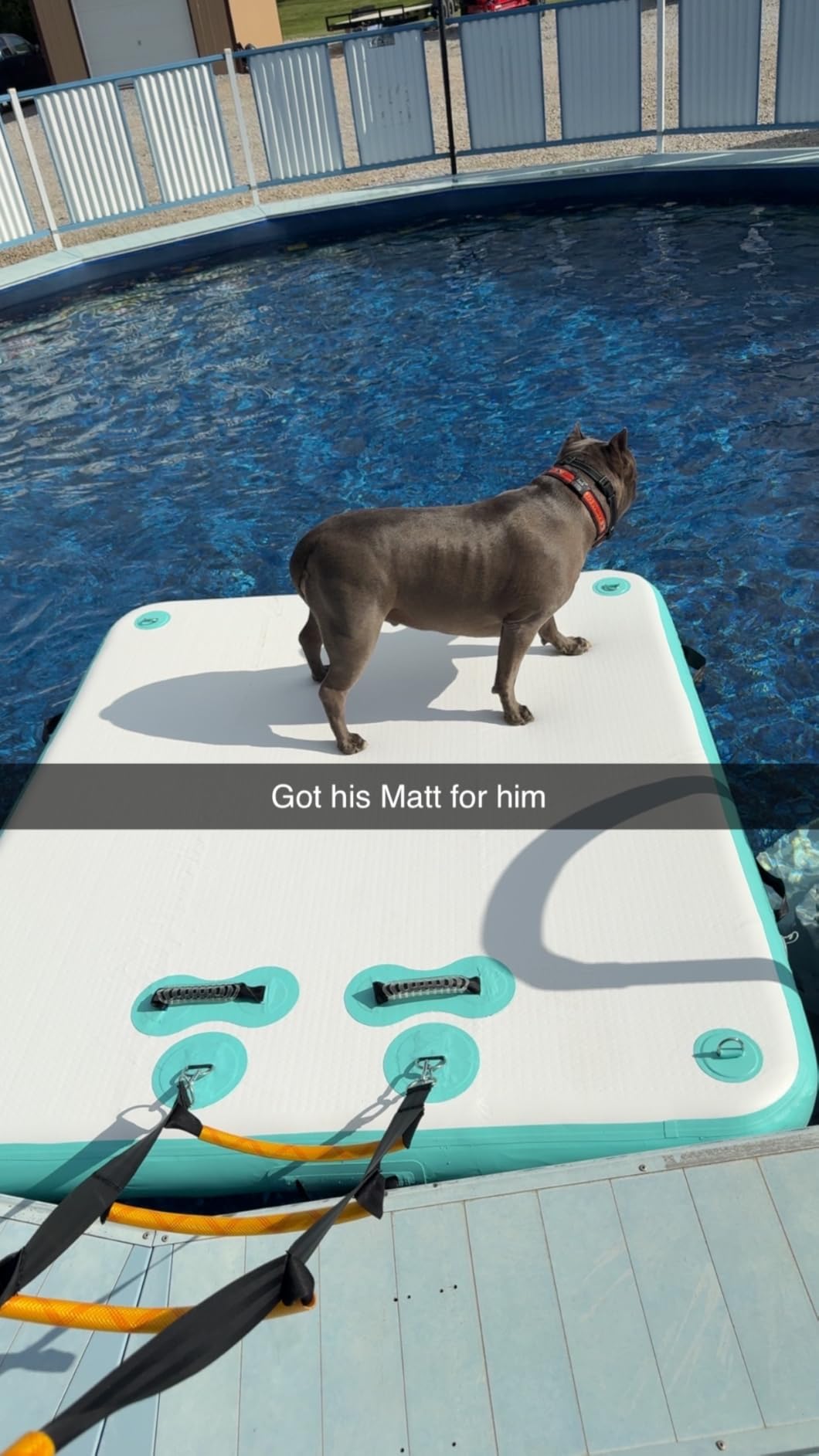 5ft/6ft/8ft/10ft Floating Dock Water Platform, Multi-People Inflatable Floating Mat | Stable dock platform structure, suitable for lake, boats, water island and swimming pool for group water activities customer photo 1