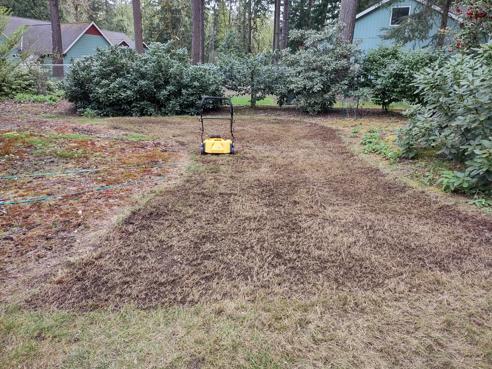 Cordless Lawn Dethatcher Compatible w/Milwaukee 18V Battery (Tool Only), 36V Dual Battery Powered Brushless 2-in-1 Scarifier, 15-Inch Wide, 12-Gal Collection Bag, Air Boost Technology, 5 Adjustable Depth customer photo 1