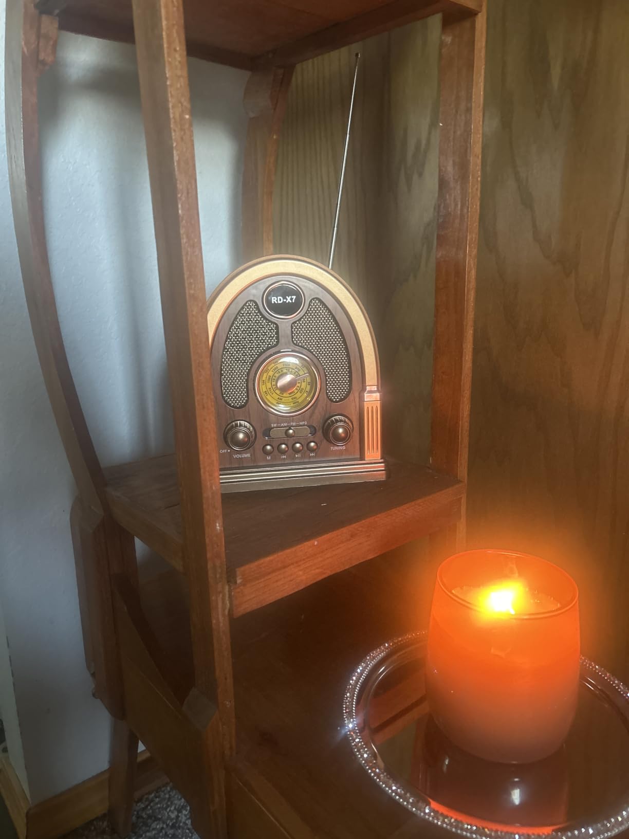 Portable Vintage AM/FM/SW Radio with Bluetooth Speaker, Retro Design | TWS Stereo, USB/TF Playback, High Sensitivity Antenna, Rechargeable Old School Radio for Home, Office, Kitchen customer photo 1