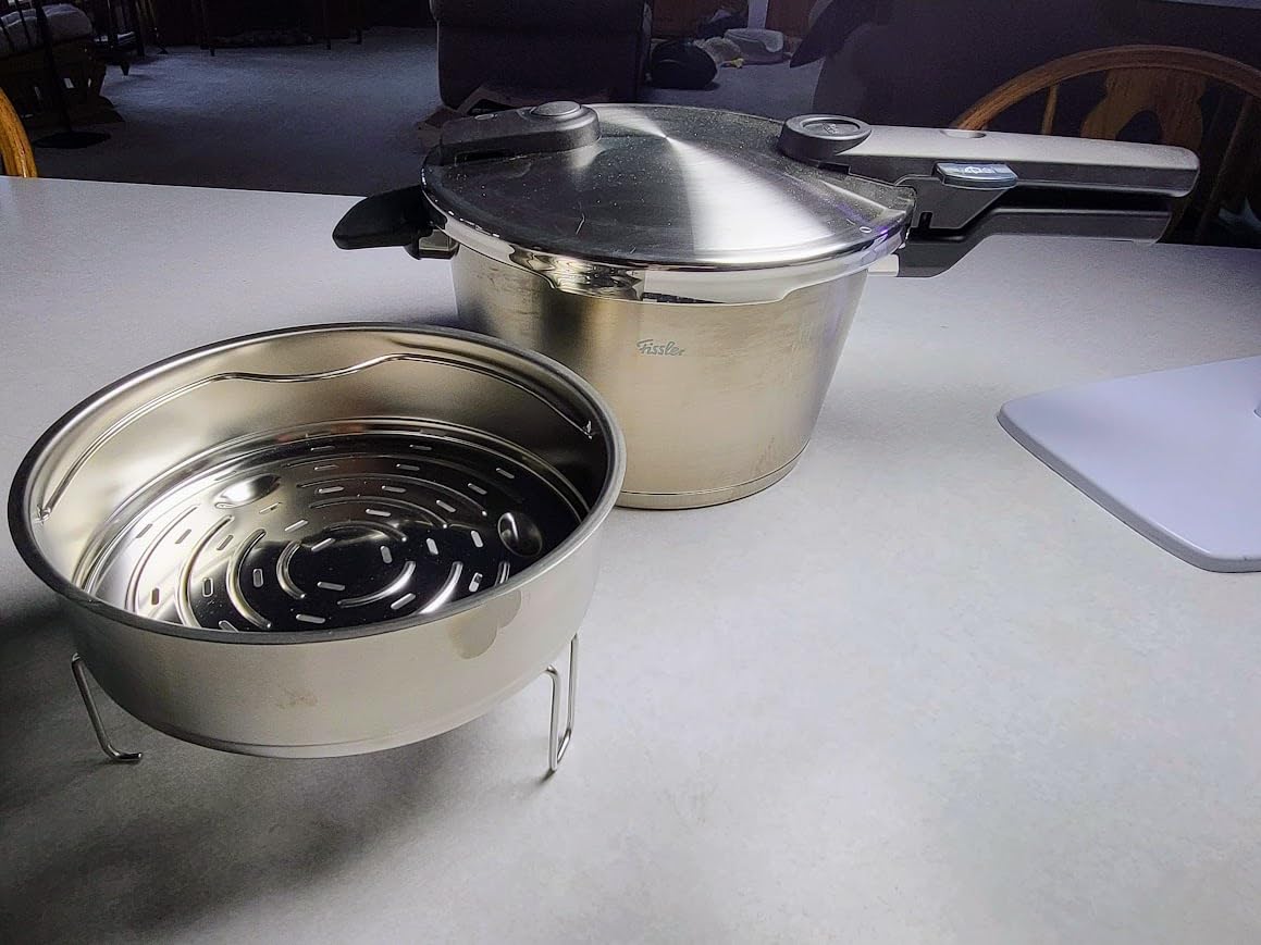 Fissler Vitaquick Premium Pressure Cooker, 8.5 Quart with Steamer Insert and Tripod customer photo 1