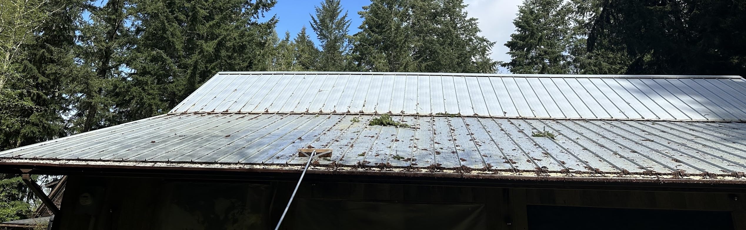 Leaf Roof Brush and Roof Rake, Adjustable Length Roof Cleaning Tool (21 ft) customer photo 1
