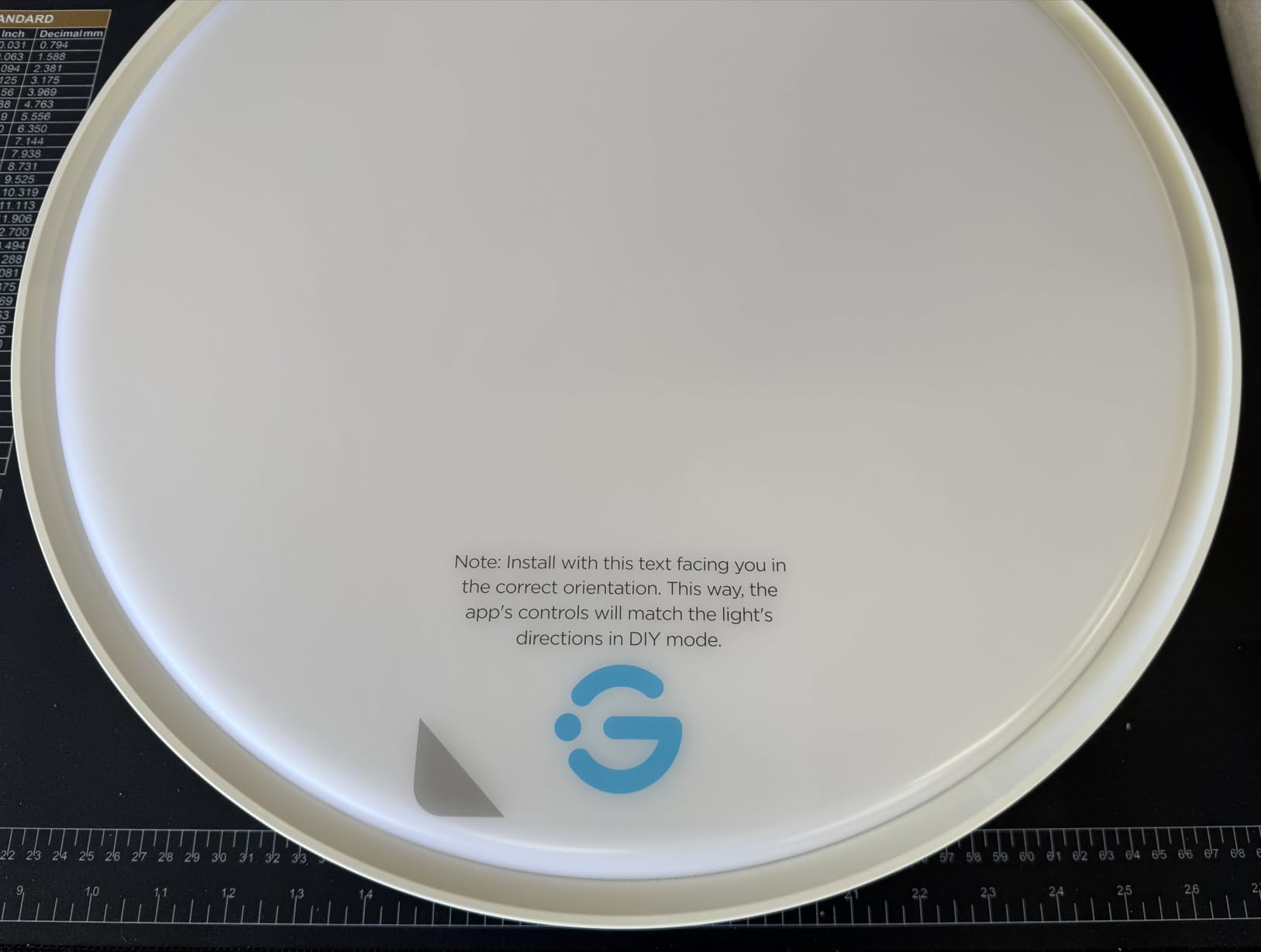 Govee Smart Ceiling Light Pro, RGBIC LED Ceiling Light Fixture, 4800LM Flush Mount Light Fixture, DIY Colors, Compatible with Alexa, 2700K-6500K Lights for Living Room, Bedroom, 18 Inch, 1 Pack customer photo 2