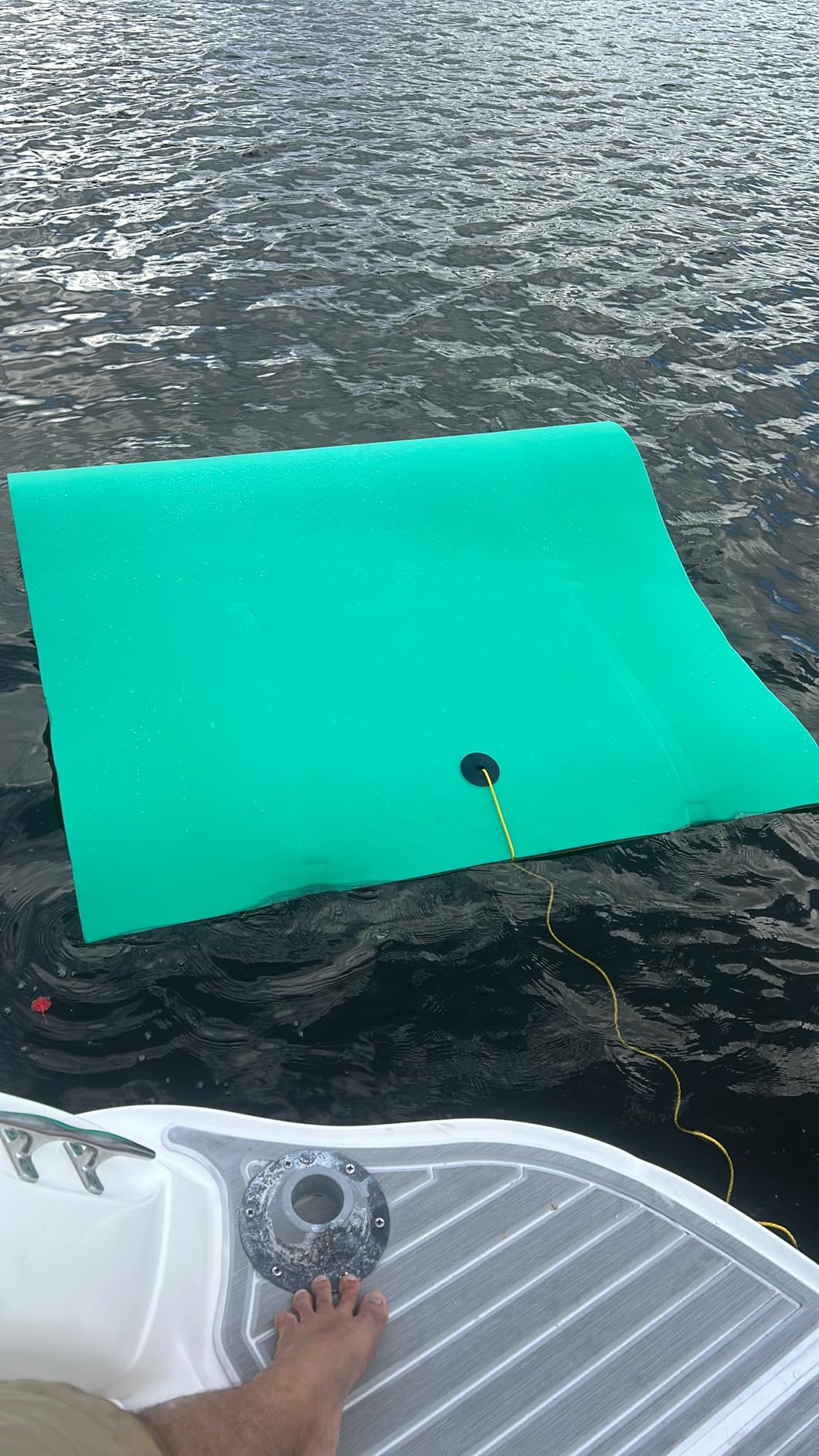 Lily Pad Floating Mat, (8x6,10x6,12x6,18x6,6x3FT) Floating Water Mat for Lake, 3 Layers Tear-Resistant XPE Foam Portable Lily Pad Float for Adults and Kids customer photo 1