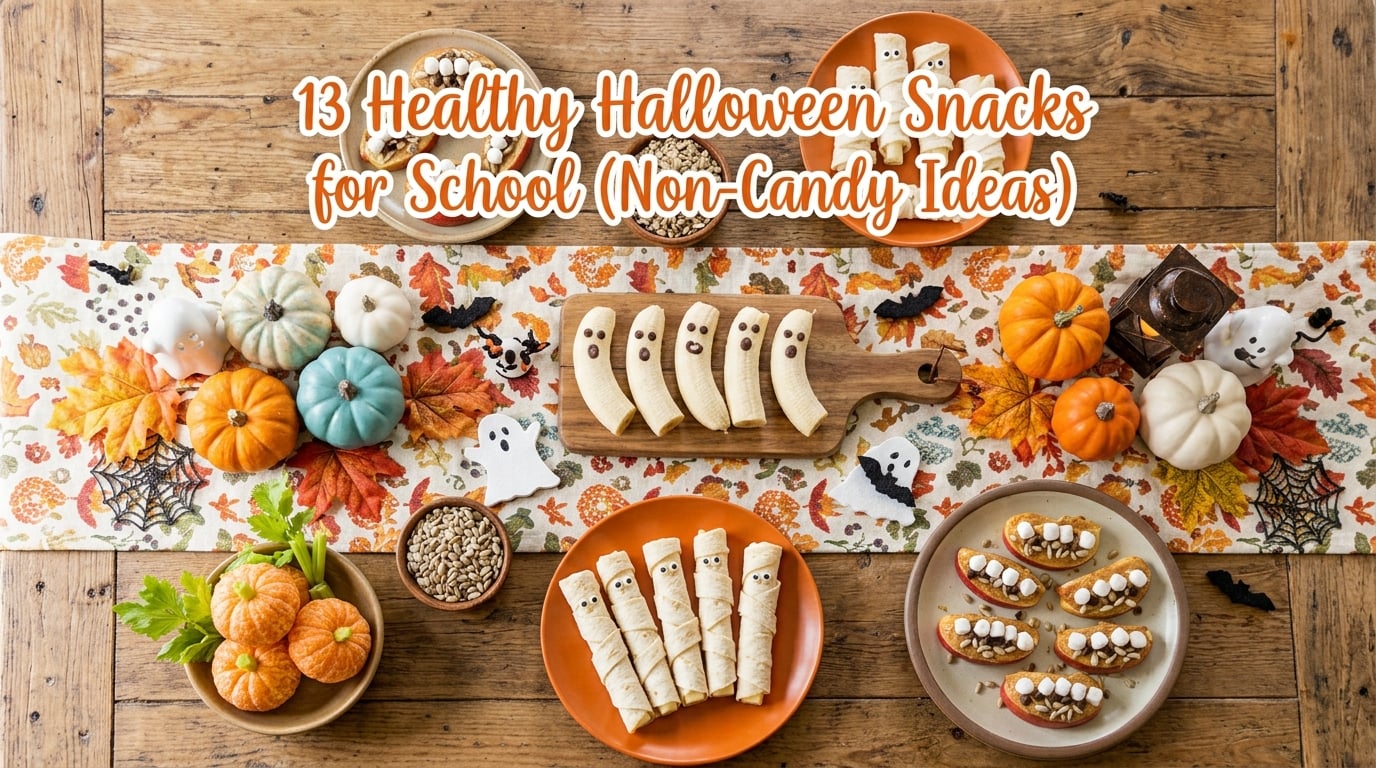 13 Healthy Halloween Snacks for School (Non-Candy Ideas)