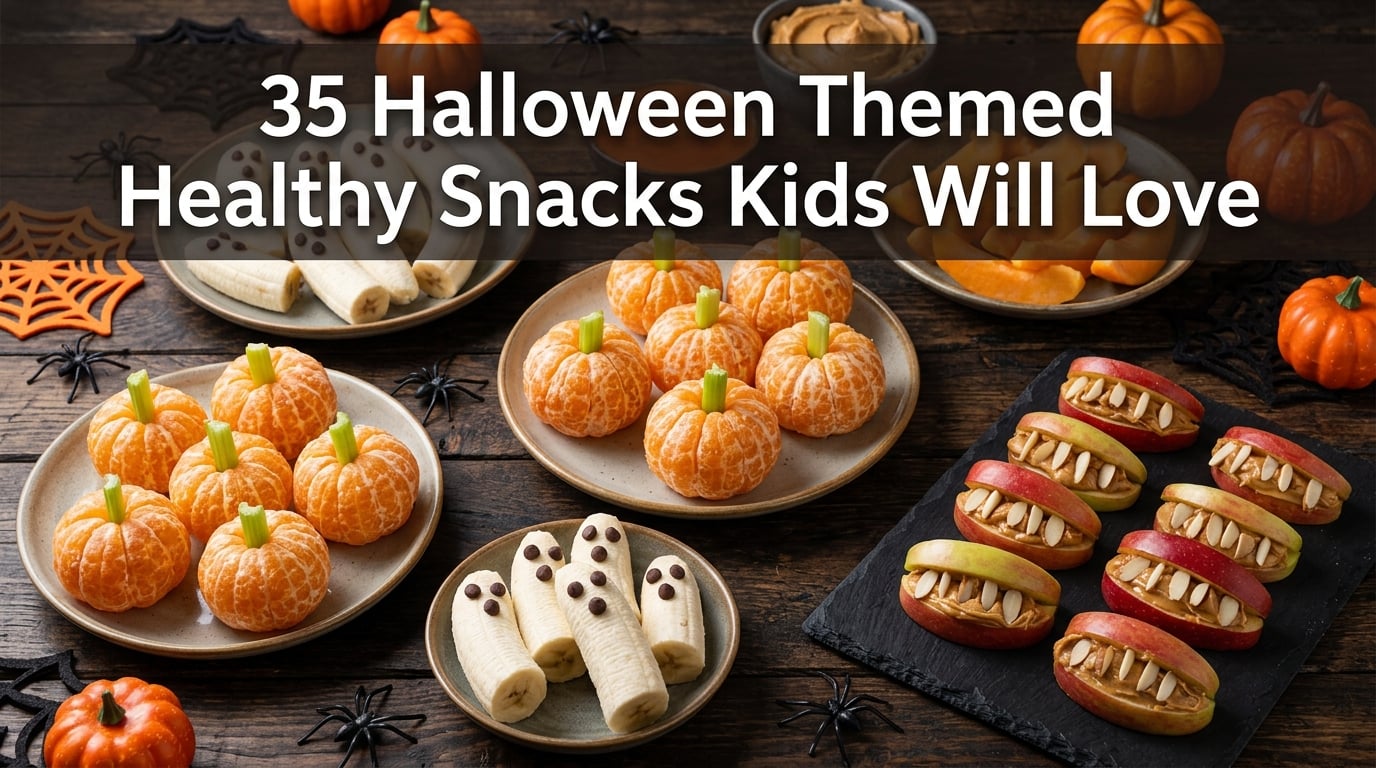 35 Halloween Themed Healthy Snacks Kids Will Love
