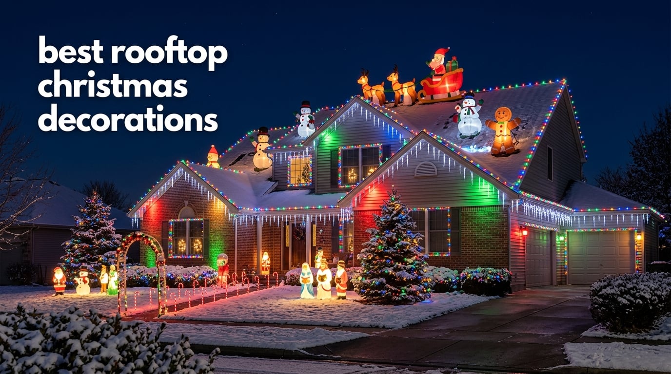 best rooftop christmas decorations