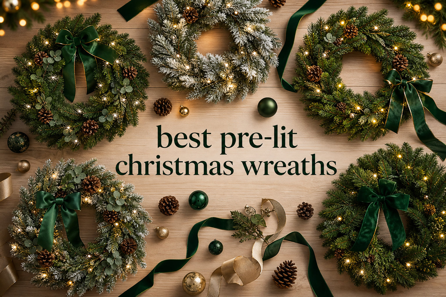 best pre-lit christmas wreaths